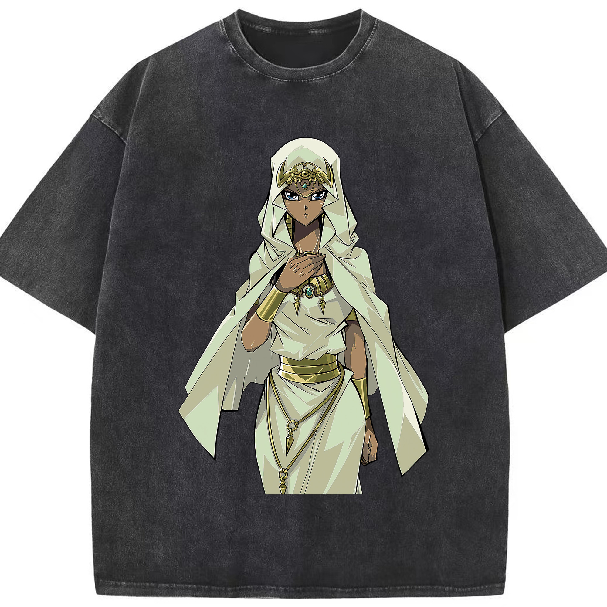 （画像用） 遊☆戯☆王 Yu-Gi-Oh! 綿100% ヴィンテージ風 半袖Tシャツ（フロントプリント）