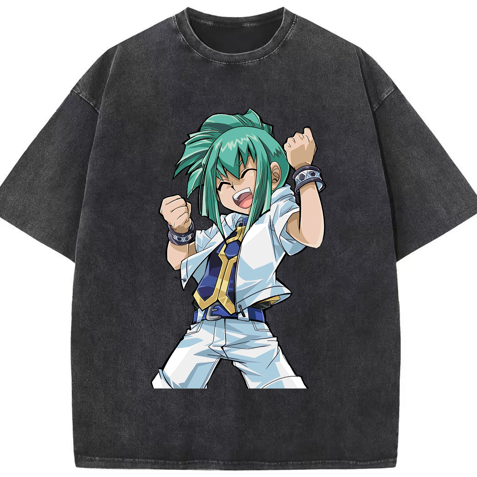 （画像用） 遊☆戯☆王 Yu-Gi-Oh! 綿100% ヴィンテージ風 半袖Tシャツ（フロントプリント）