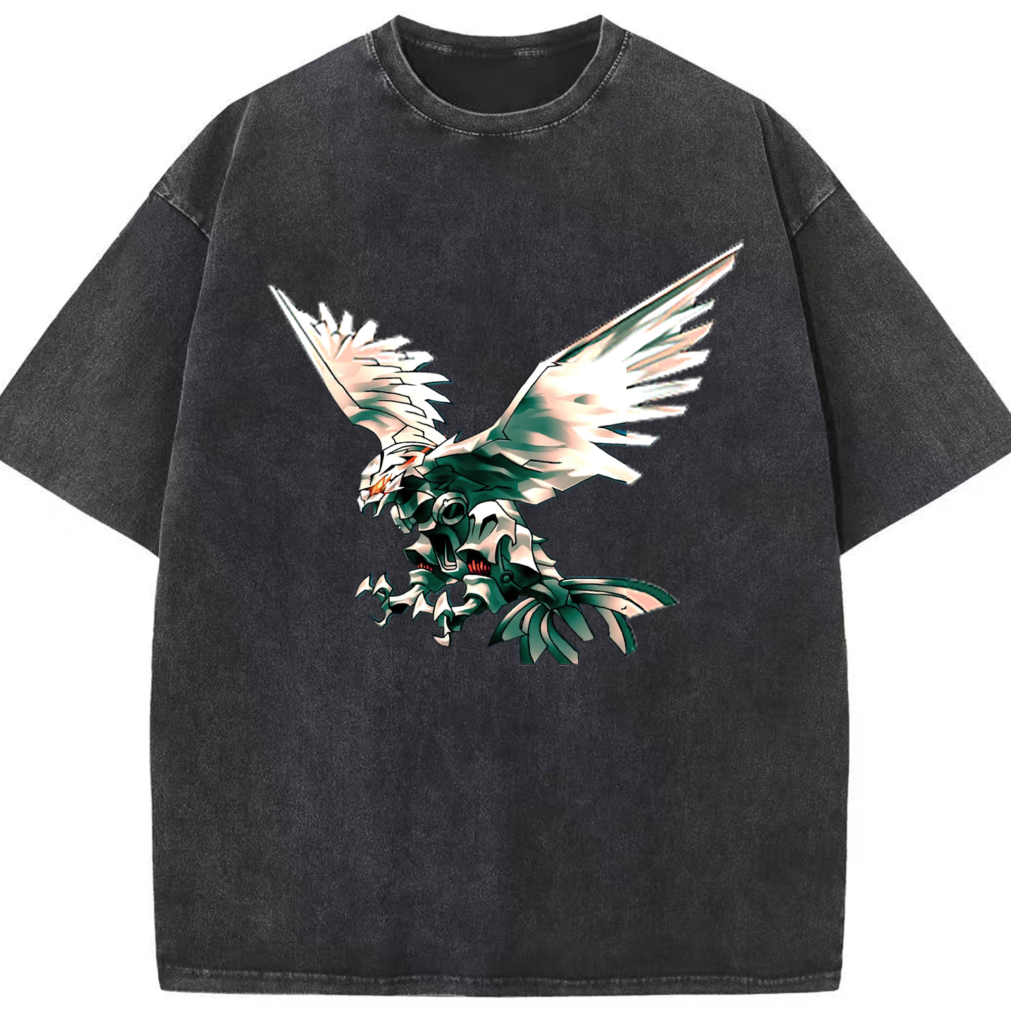 （画像用） 遊☆戯☆王 Yu-Gi-Oh! 綿100% ヴィンテージ風 半袖Tシャツ（フロントプリント）