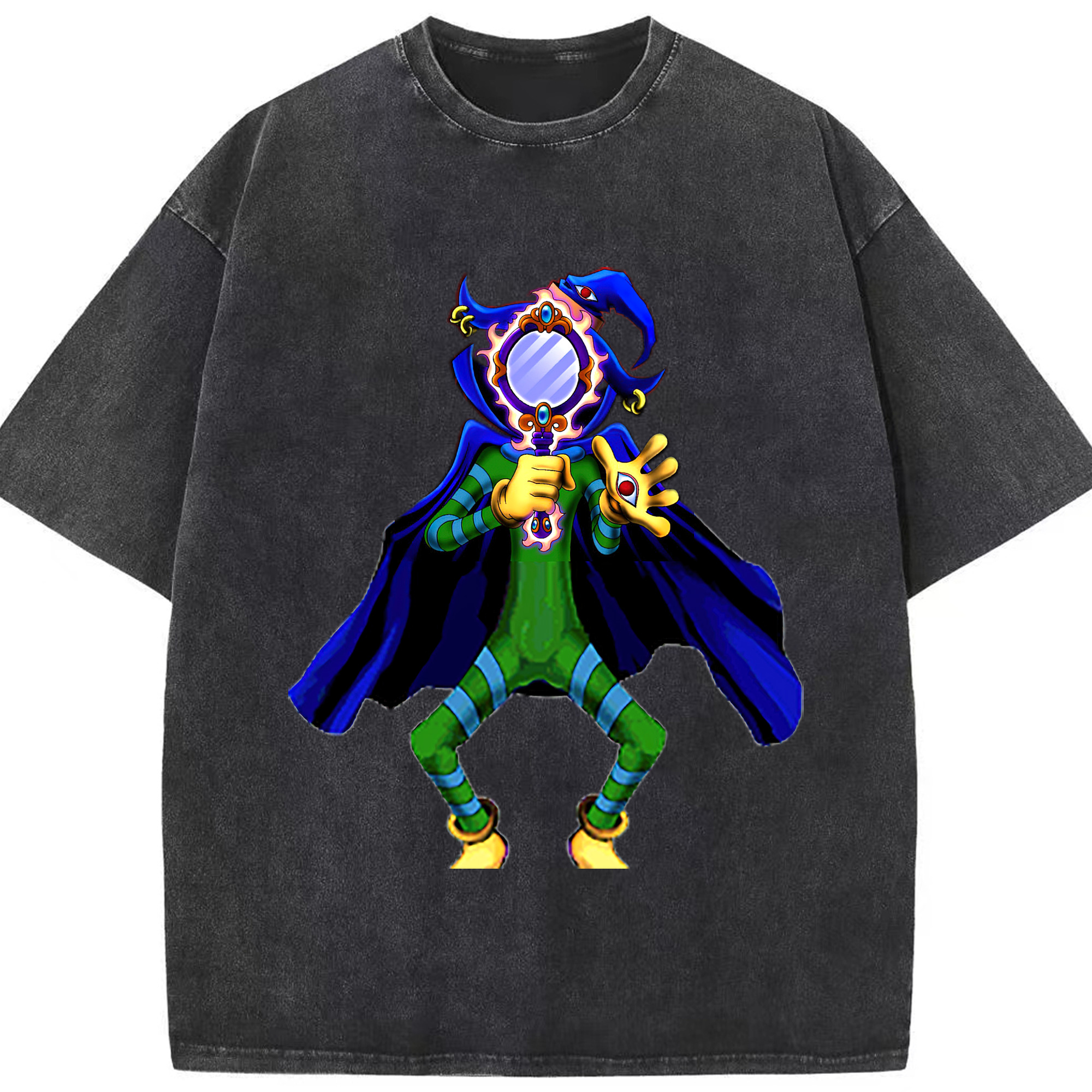 （画像用） 遊☆戯☆王 Yu-Gi-Oh! 綿100% ヴィンテージ風 半袖Tシャツ（フロントプリント）
