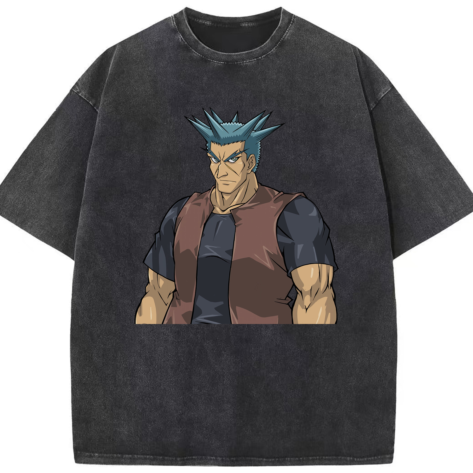 （画像用） 遊☆戯☆王 Yu-Gi-Oh! 綿100% ヴィンテージ風 半袖Tシャツ（フロントプリント）