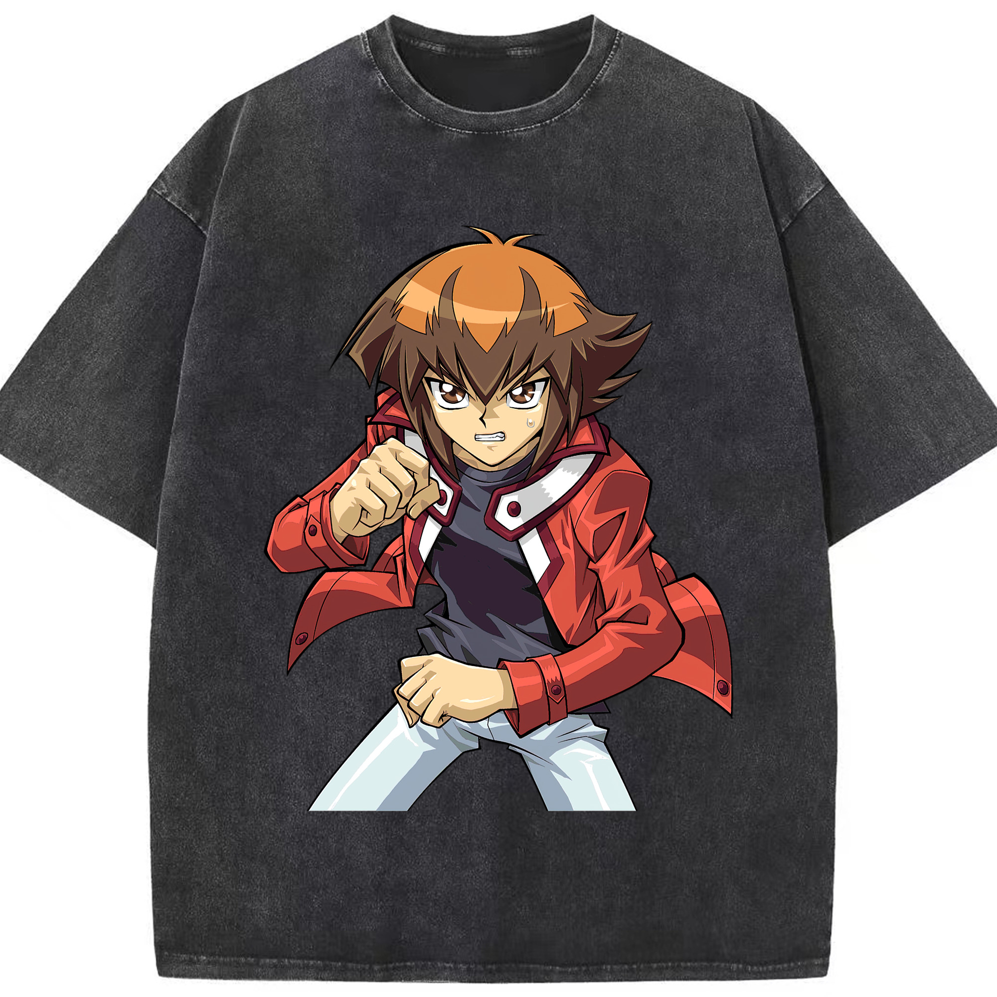 （画像用） 遊☆戯☆王 Yu-Gi-Oh! 綿100% ヴィンテージ風 半袖Tシャツ（フロントプリント）