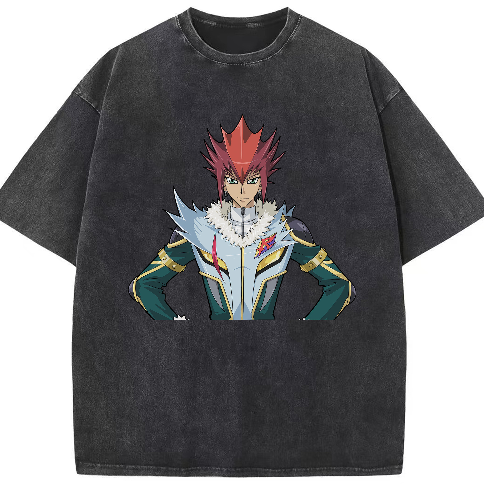 （画像用） 遊☆戯☆王 Yu-Gi-Oh! 綿100% ヴィンテージ風 半袖Tシャツ（フロントプリント）