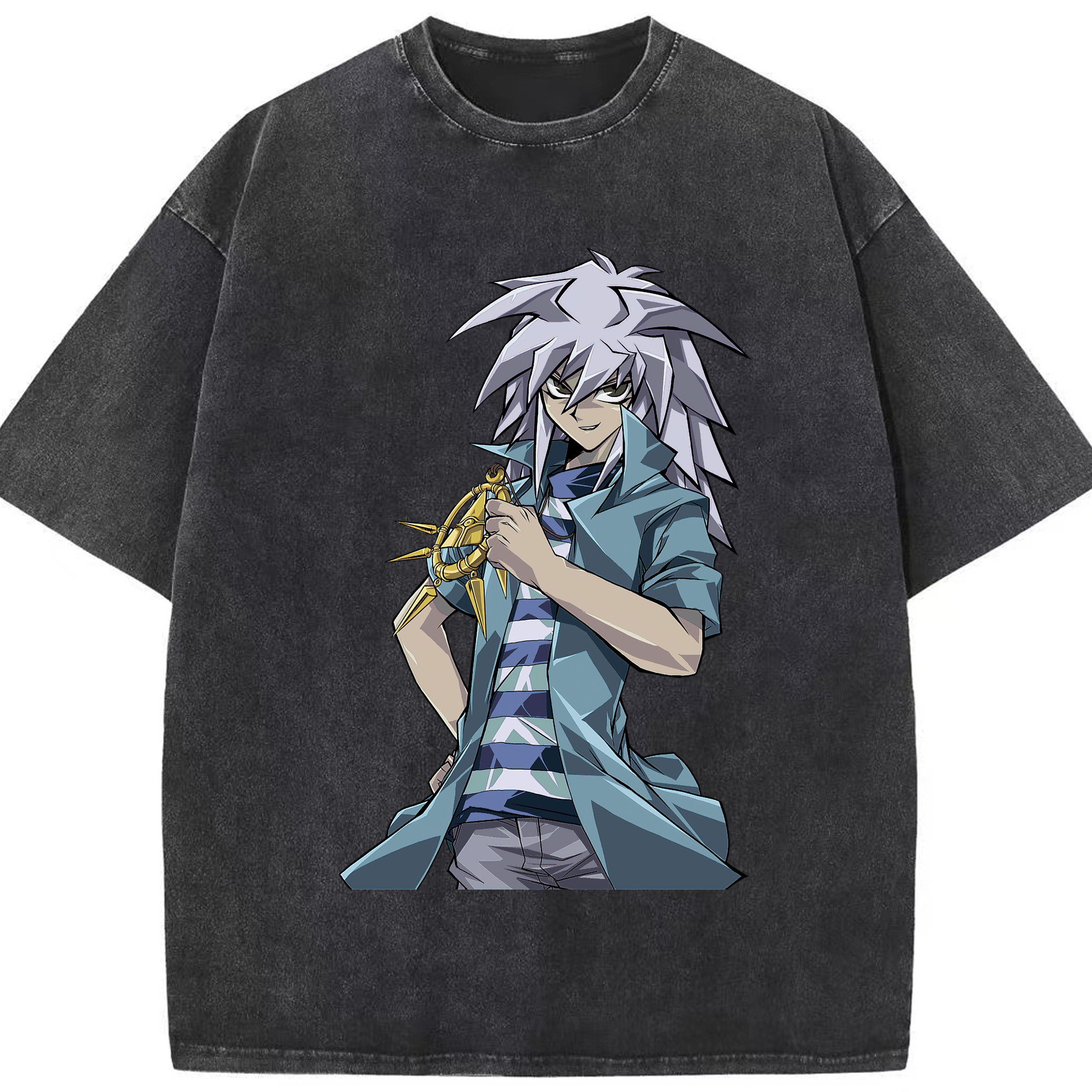 （画像用） 遊☆戯☆王 Yu-Gi-Oh! 綿100% ヴィンテージ風 半袖Tシャツ（フロントプリント）