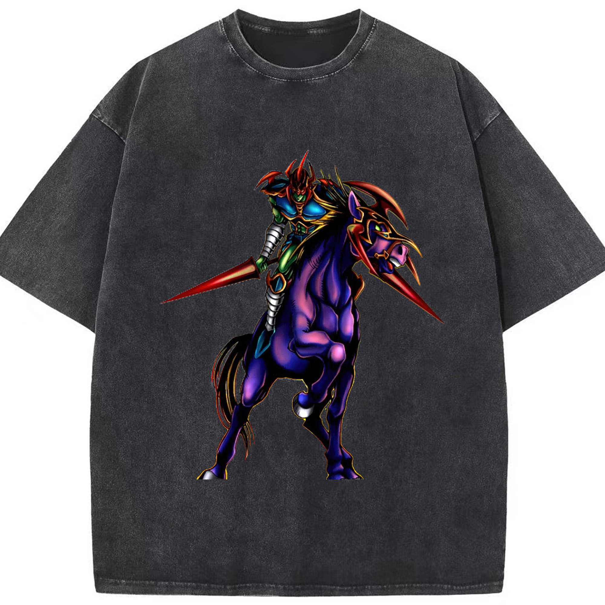 （画像用） 遊☆戯☆王 Yu-Gi-Oh! 綿100% ヴィンテージ風 半袖Tシャツ（フロントプリント）