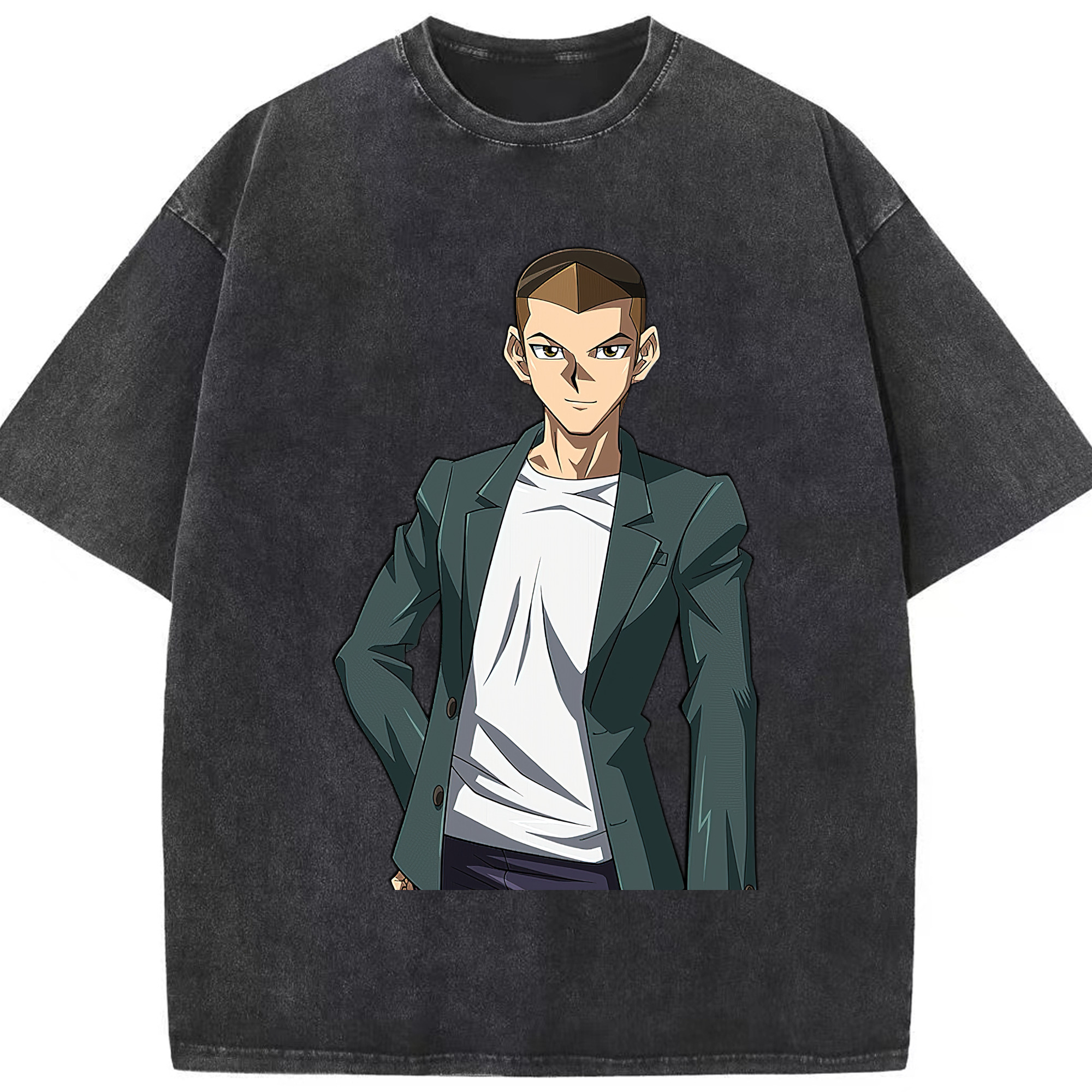 （画像用） 遊☆戯☆王 Yu-Gi-Oh! 綿100% ヴィンテージ風 半袖Tシャツ（フロントプリント）