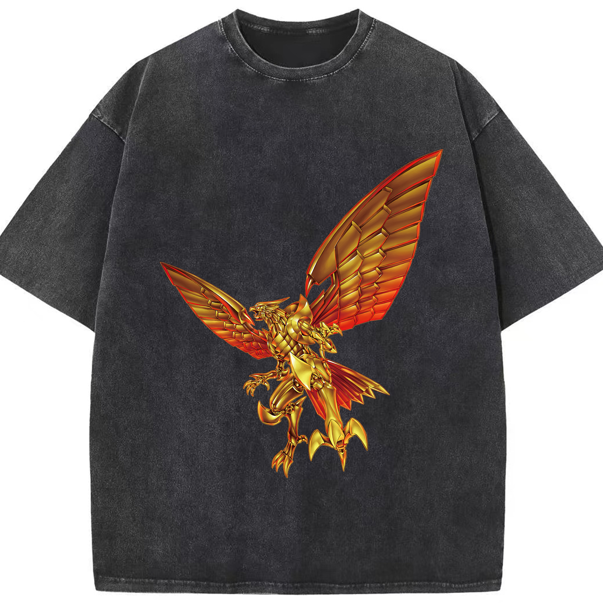 （画像用） 遊☆戯☆王 Yu-Gi-Oh! 綿100% ヴィンテージ風 半袖Tシャツ（フロントプリント）