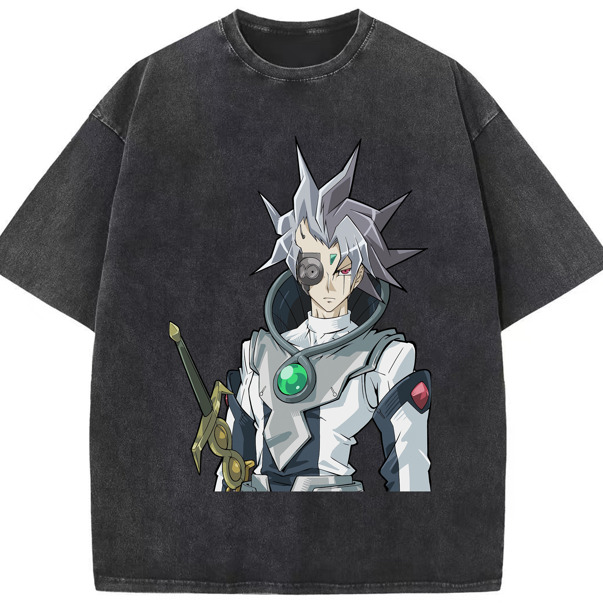 （画像用） 遊☆戯☆王 Yu-Gi-Oh! 綿100% ヴィンテージ風 半袖Tシャツ（フロントプリント）