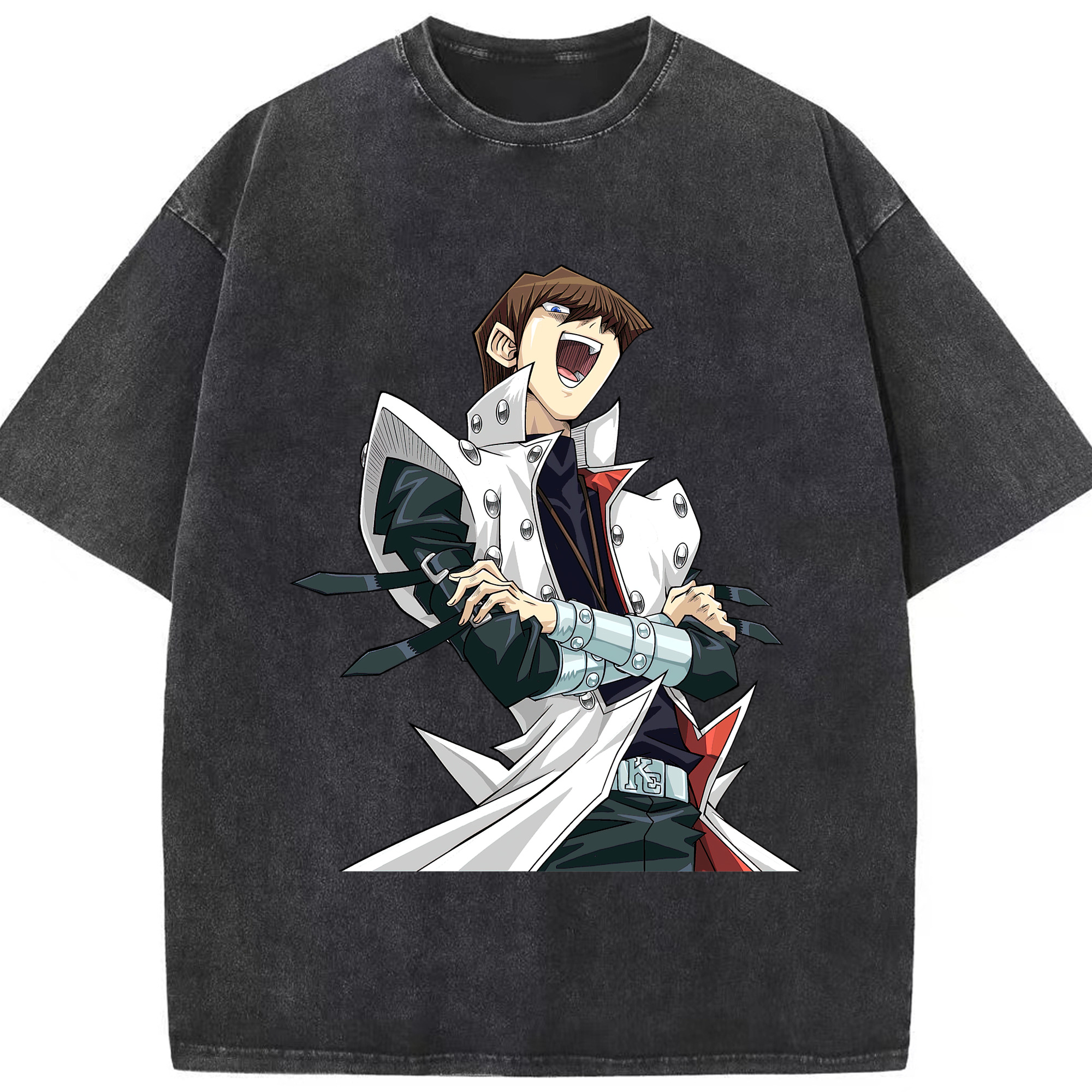 （画像用） 遊☆戯☆王 Yu-Gi-Oh! 綿100% ヴィンテージ風 半袖Tシャツ（フロントプリント）