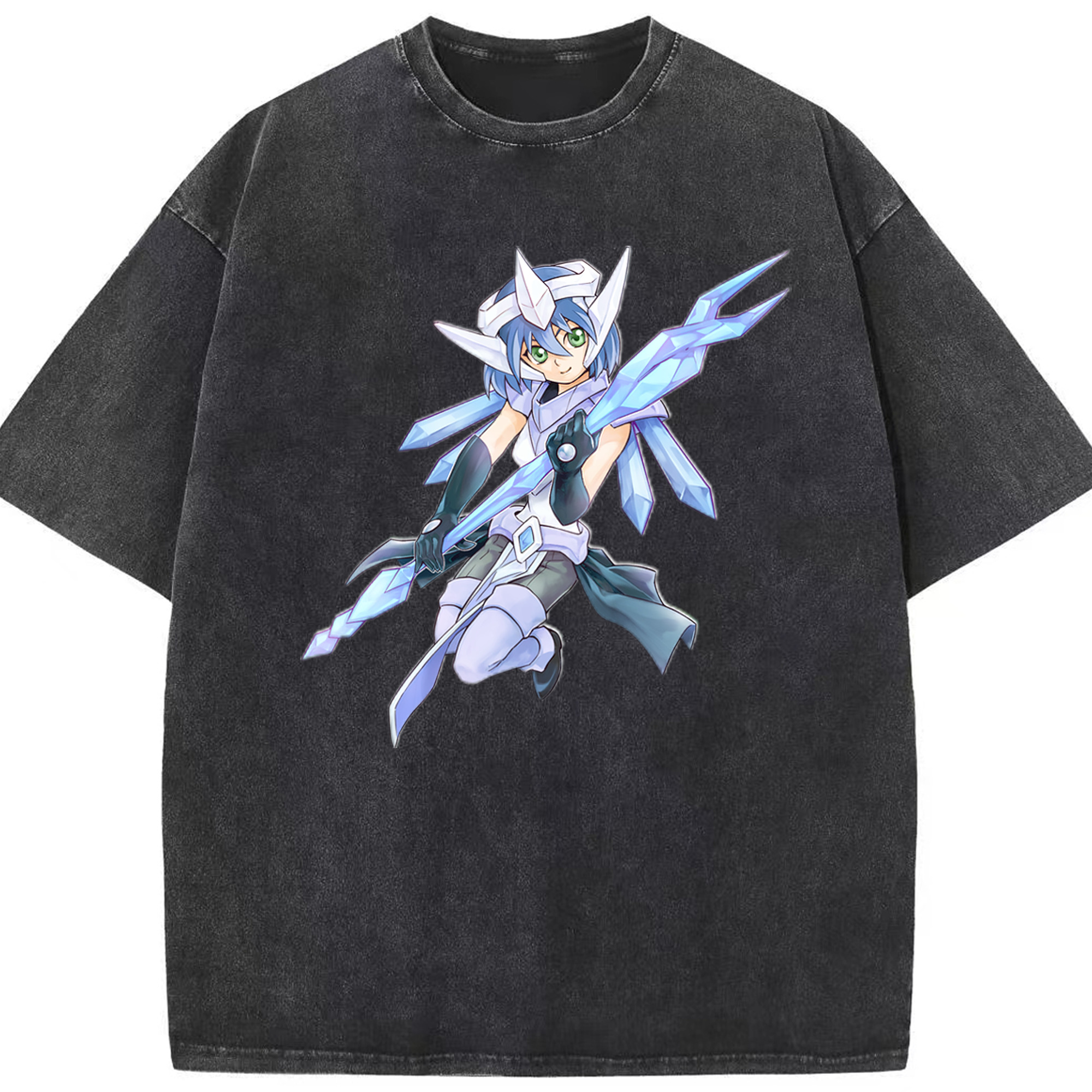 （画像用） 遊☆戯☆王 Yu-Gi-Oh! 綿100% ヴィンテージ風 半袖Tシャツ（フロントプリント）