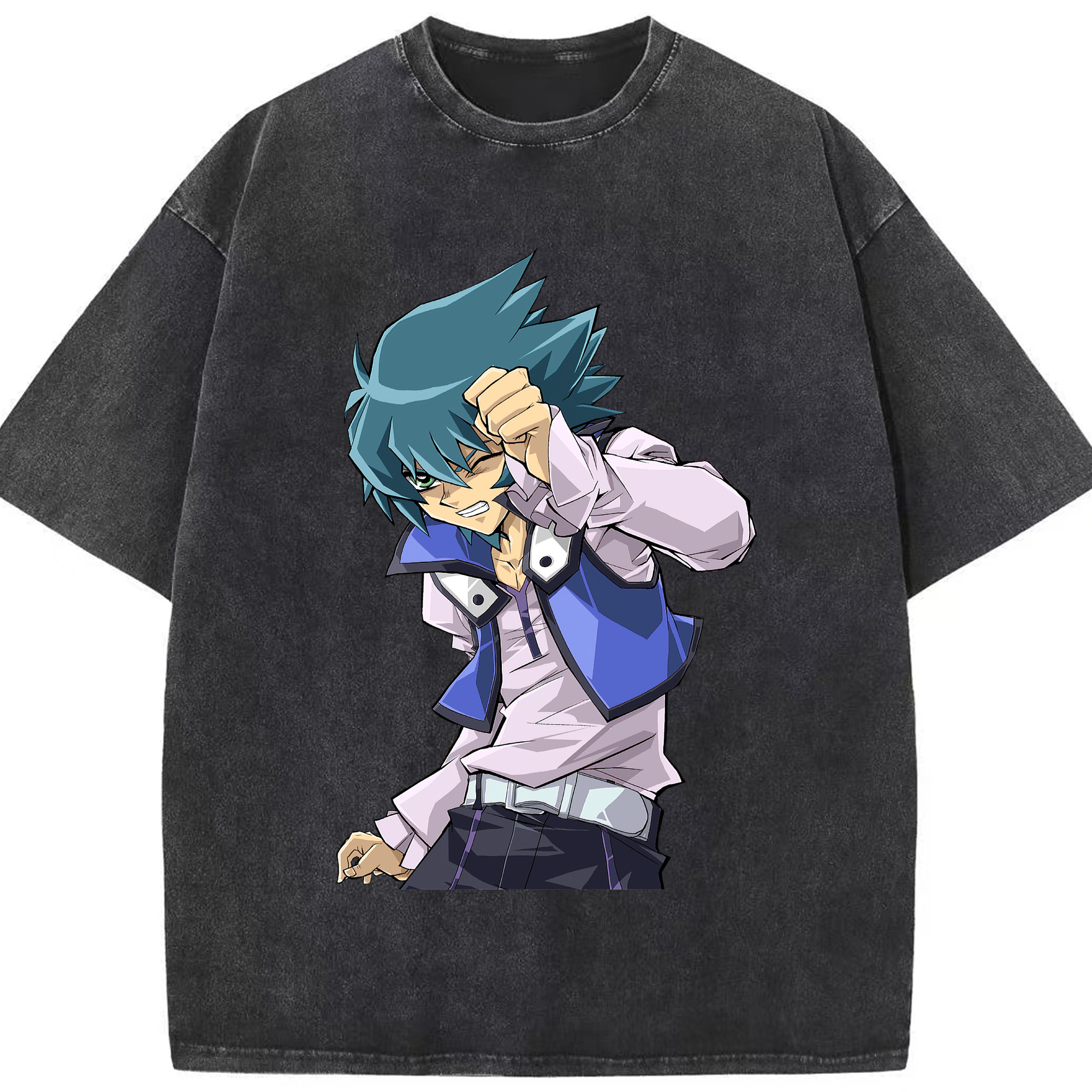 （画像用） 遊☆戯☆王 Yu-Gi-Oh! 綿100% ヴィンテージ風 半袖Tシャツ（フロントプリント）