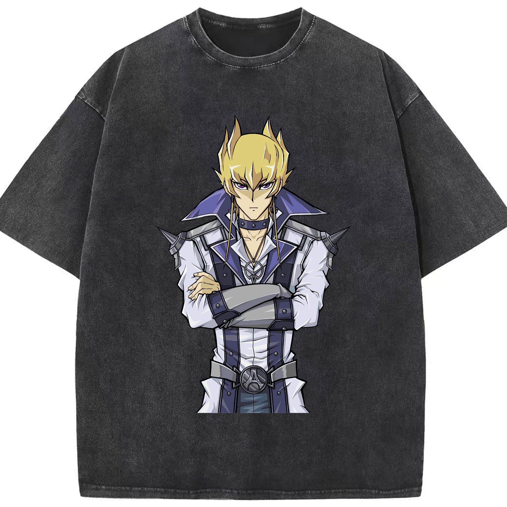 （画像用） 遊☆戯☆王 Yu-Gi-Oh! 綿100% ヴィンテージ風 半袖Tシャツ（フロントプリント）