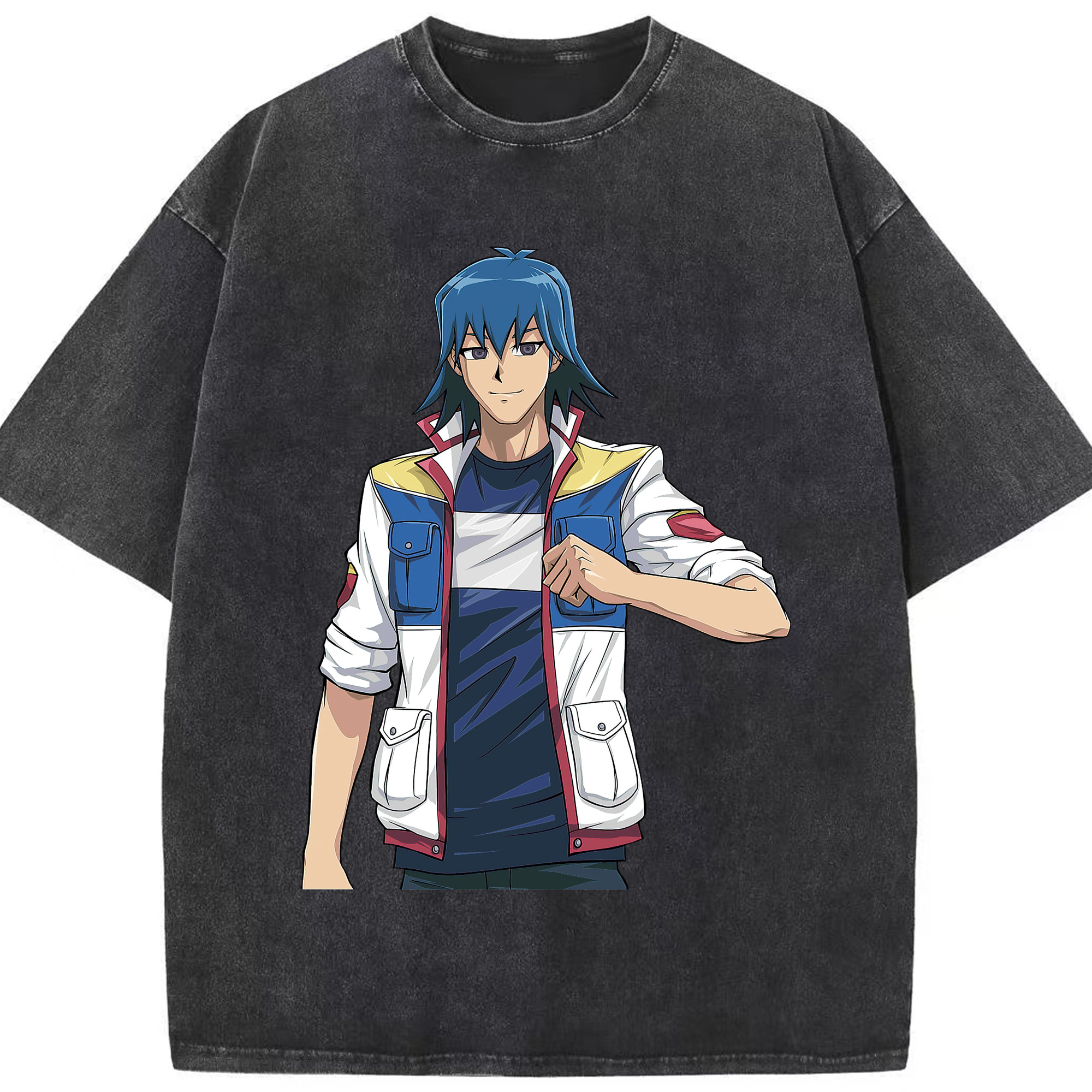 （画像用） 遊☆戯☆王 Yu-Gi-Oh! 綿100% ヴィンテージ風 半袖Tシャツ（フロントプリント）