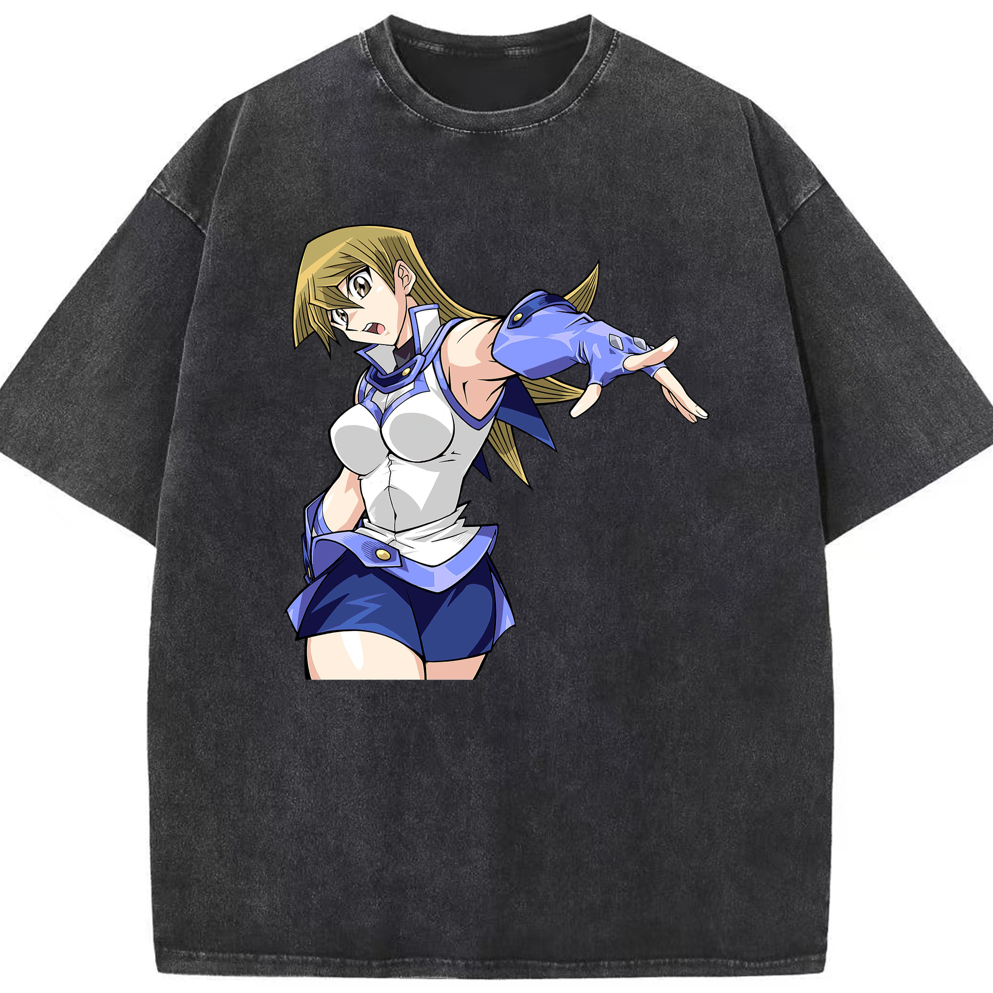 （画像用） 遊☆戯☆王 Yu-Gi-Oh! 綿100% ヴィンテージ風 半袖Tシャツ（フロントプリント）