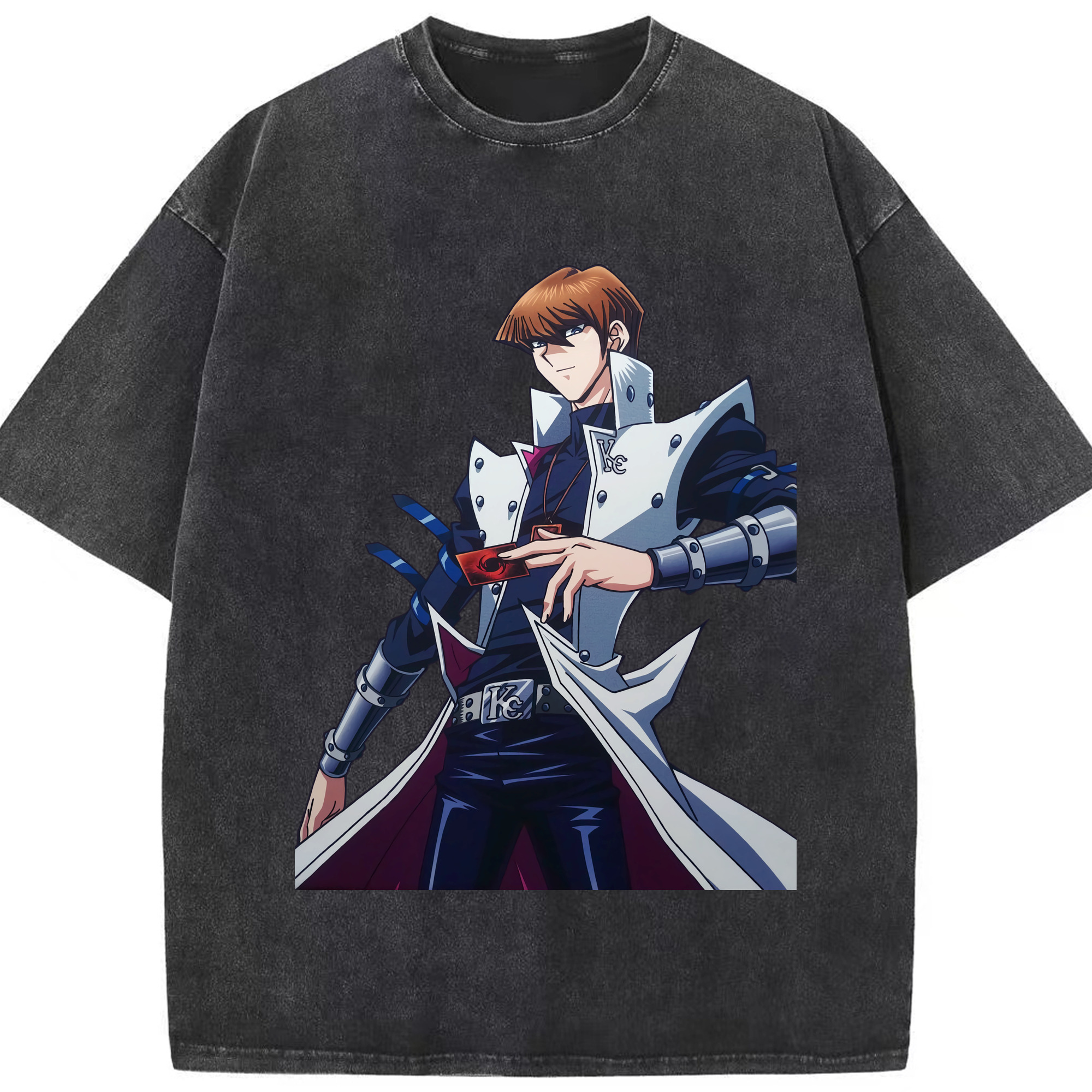 （画像用） 遊☆戯☆王 Yu-Gi-Oh! 綿100% ヴィンテージ風 半袖Tシャツ（フロントプリント）