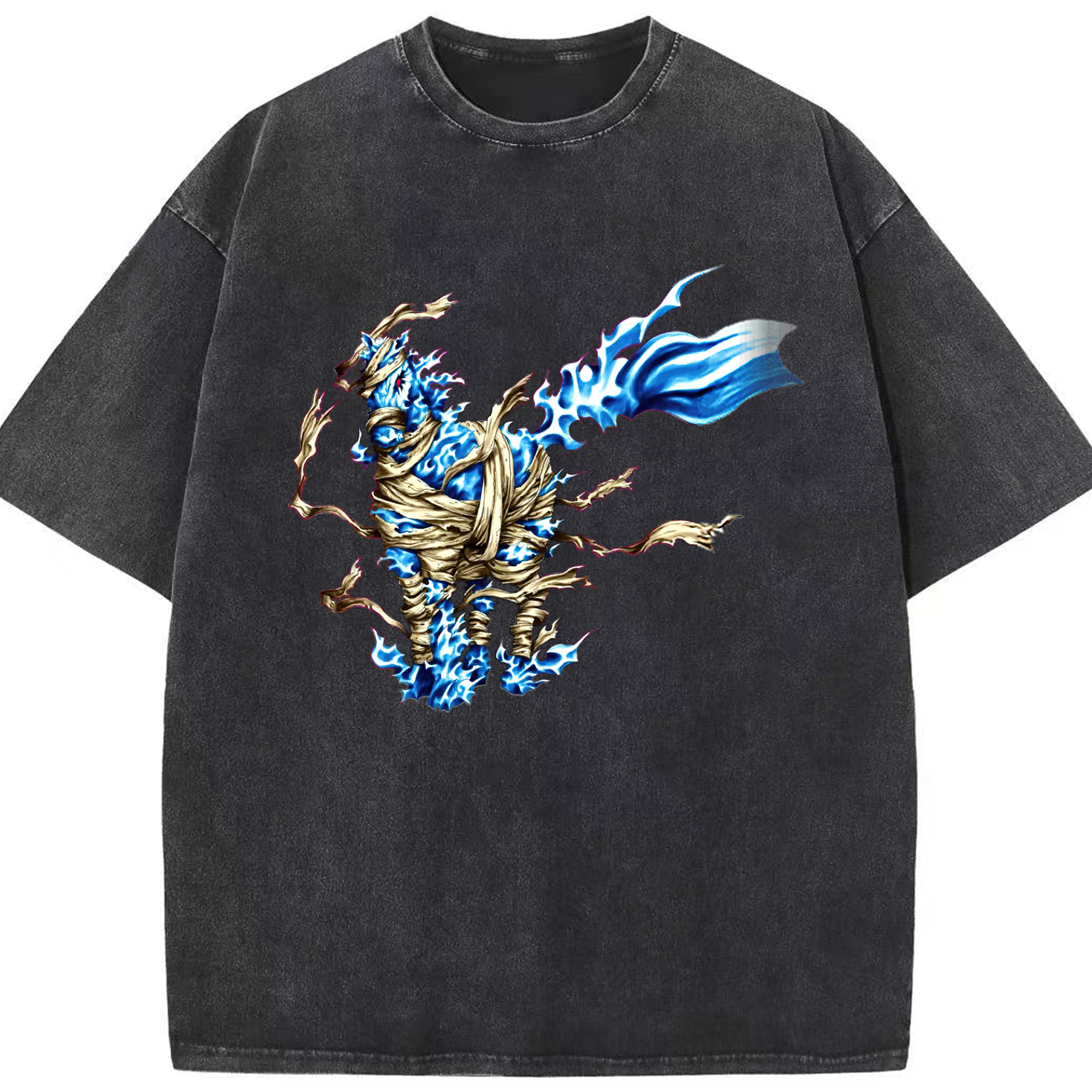 （画像用） 遊☆戯☆王 Yu-Gi-Oh! 綿100% ヴィンテージ風 半袖Tシャツ（フロントプリント）