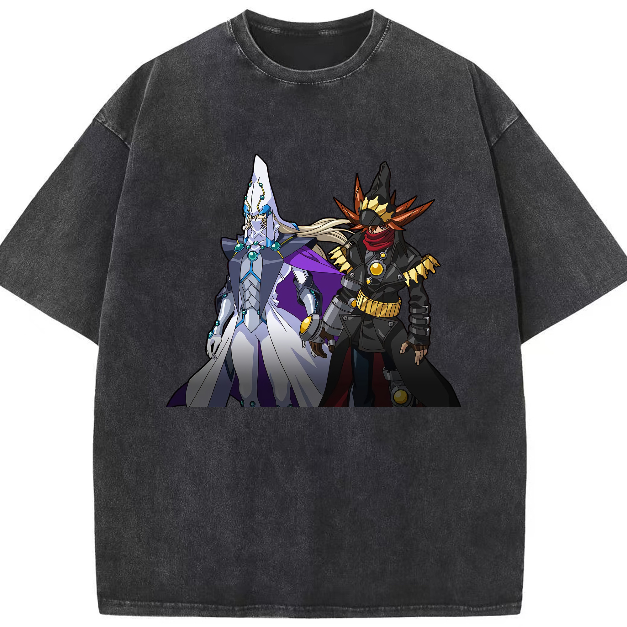 （画像用） 遊☆戯☆王 Yu-Gi-Oh! 綿100% ヴィンテージ風 半袖Tシャツ（フロントプリント）