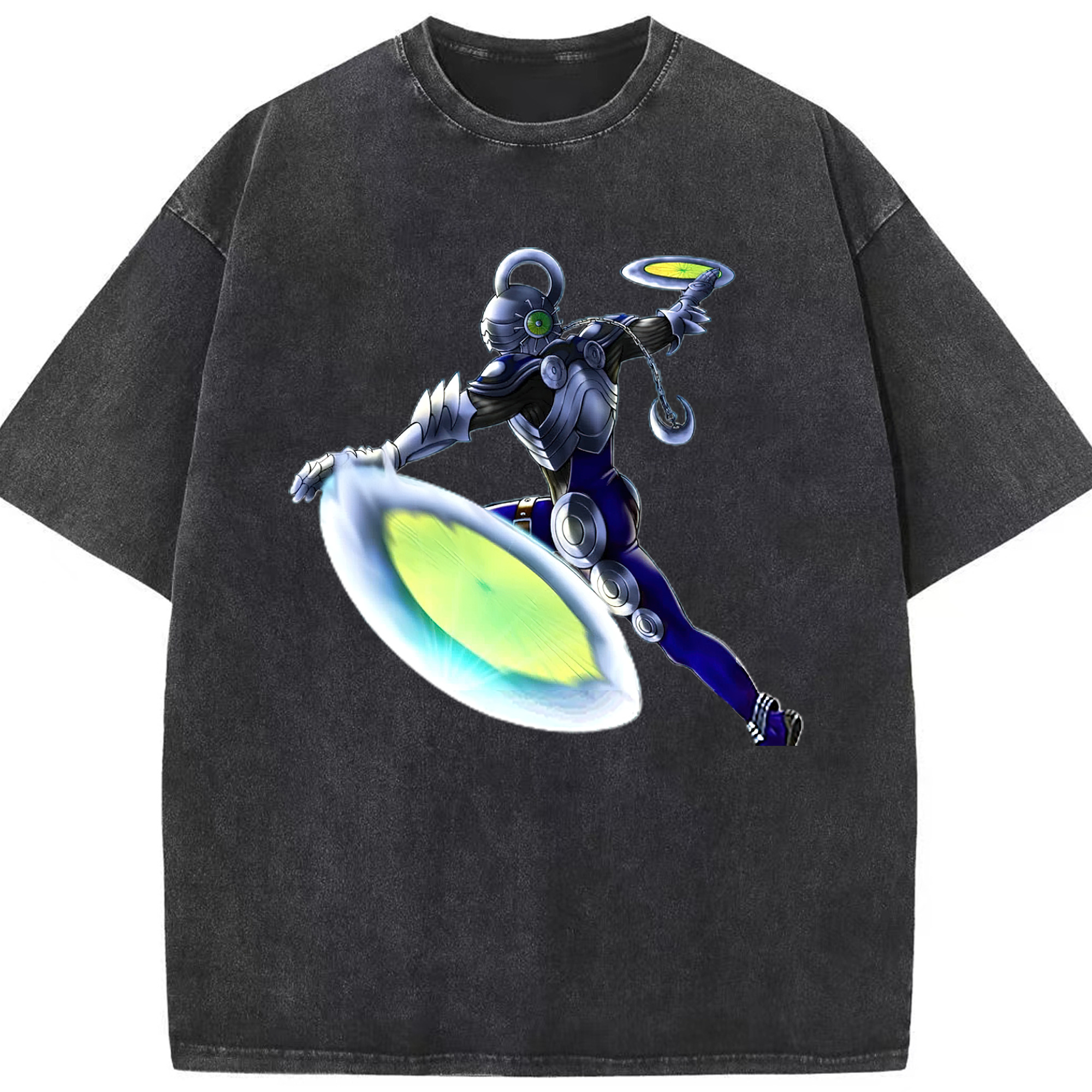 （画像用） 遊☆戯☆王 Yu-Gi-Oh! 綿100% ヴィンテージ風 半袖Tシャツ（フロントプリント）