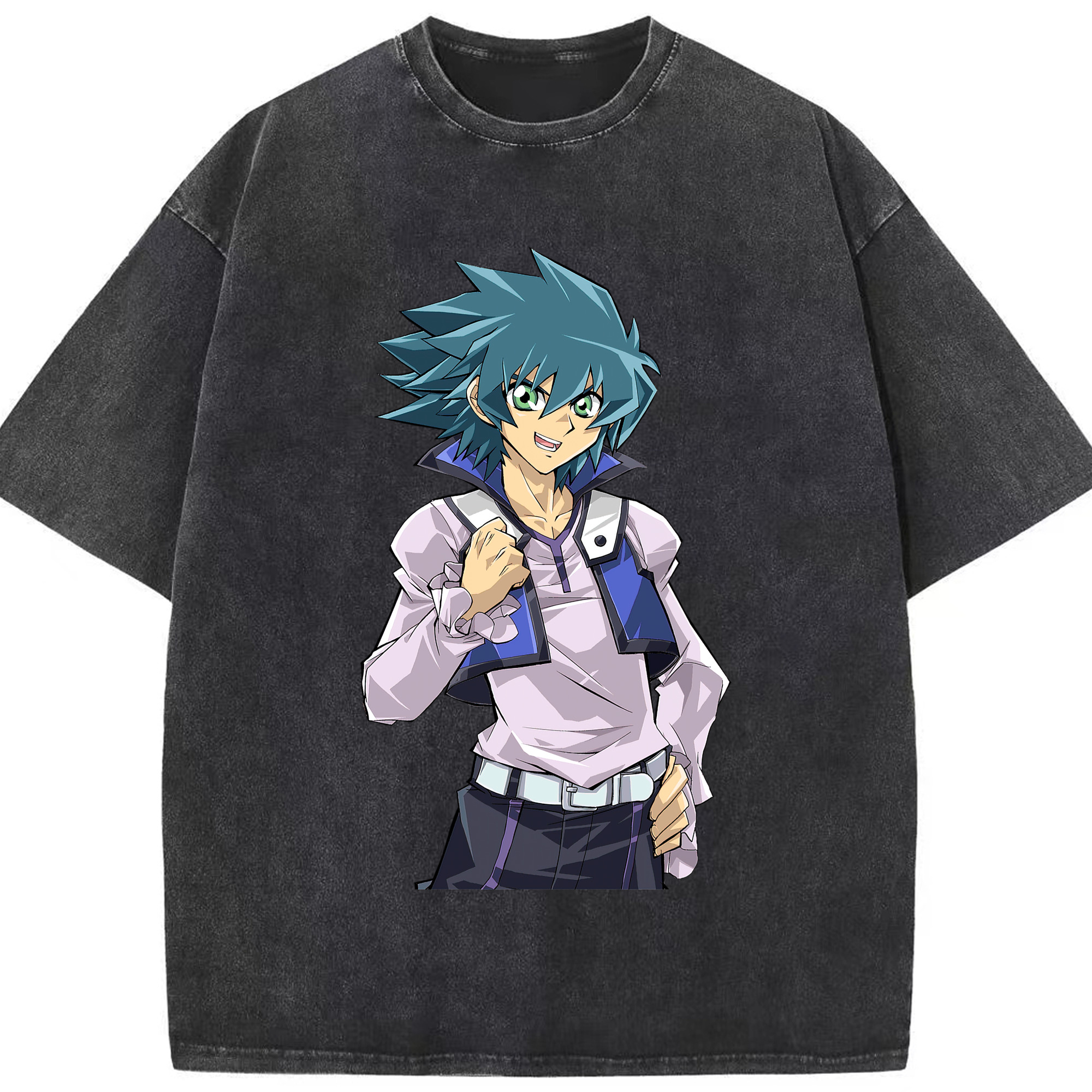 （画像用） 遊☆戯☆王 Yu-Gi-Oh! 綿100% ヴィンテージ風 半袖Tシャツ（フロントプリント）