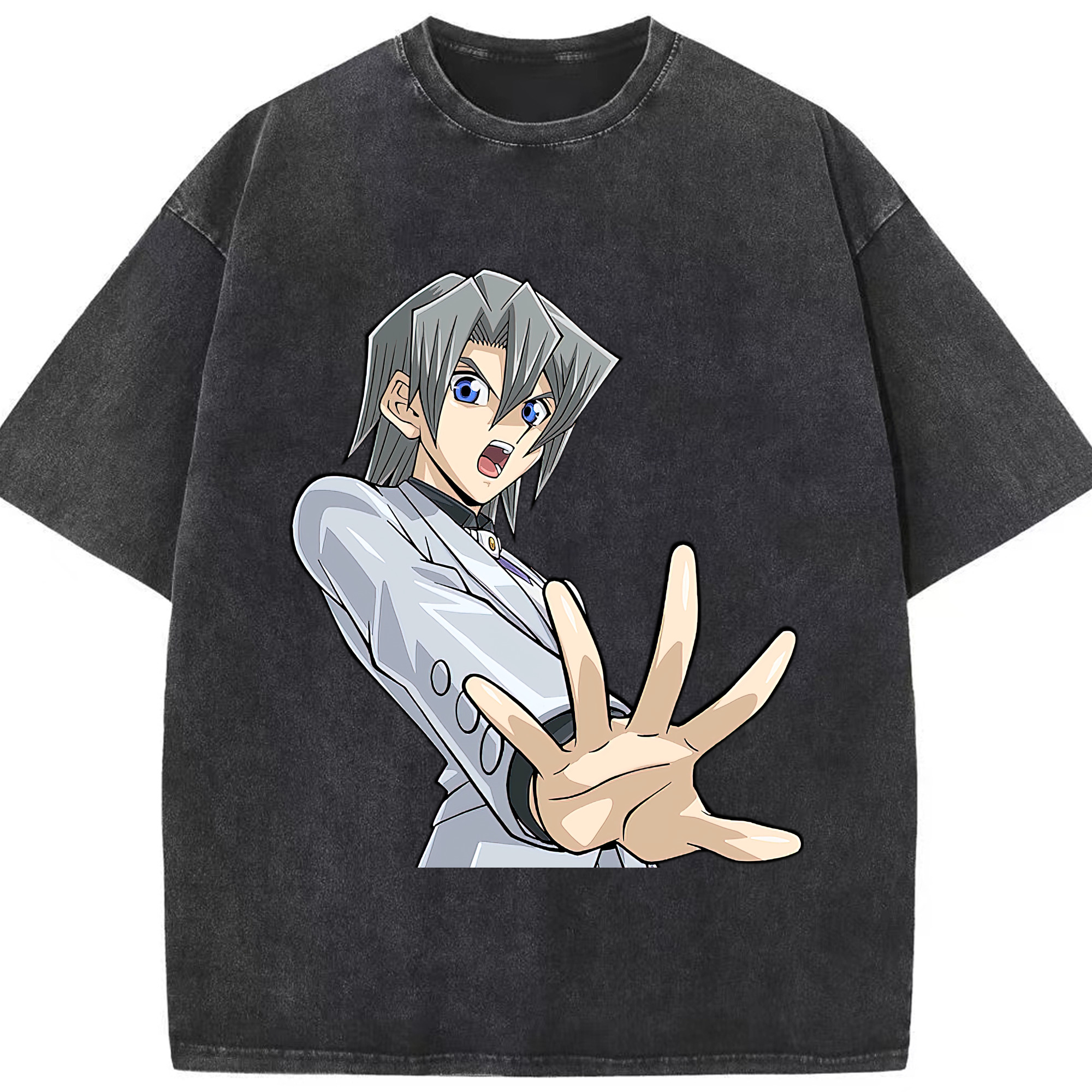 （画像用） 遊☆戯☆王 Yu-Gi-Oh! 綿100% ヴィンテージ風 半袖Tシャツ（フロントプリント）