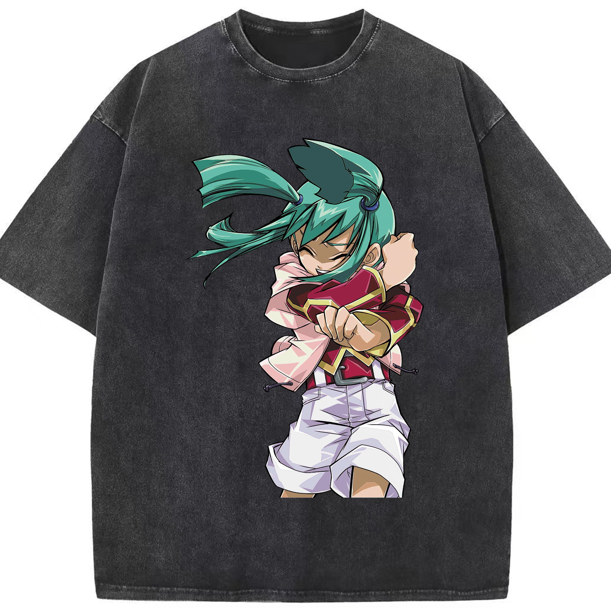 （画像用） 遊☆戯☆王 Yu-Gi-Oh! 綿100% ヴィンテージ風 半袖Tシャツ（フロントプリント）
