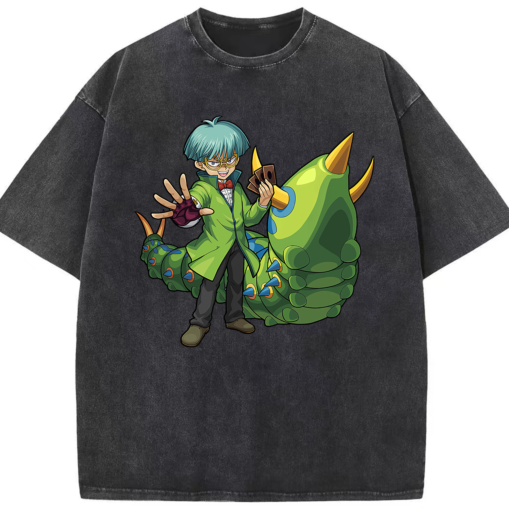 （画像用） 遊☆戯☆王 Yu-Gi-Oh! 綿100% ヴィンテージ風 半袖Tシャツ（フロントプリント）