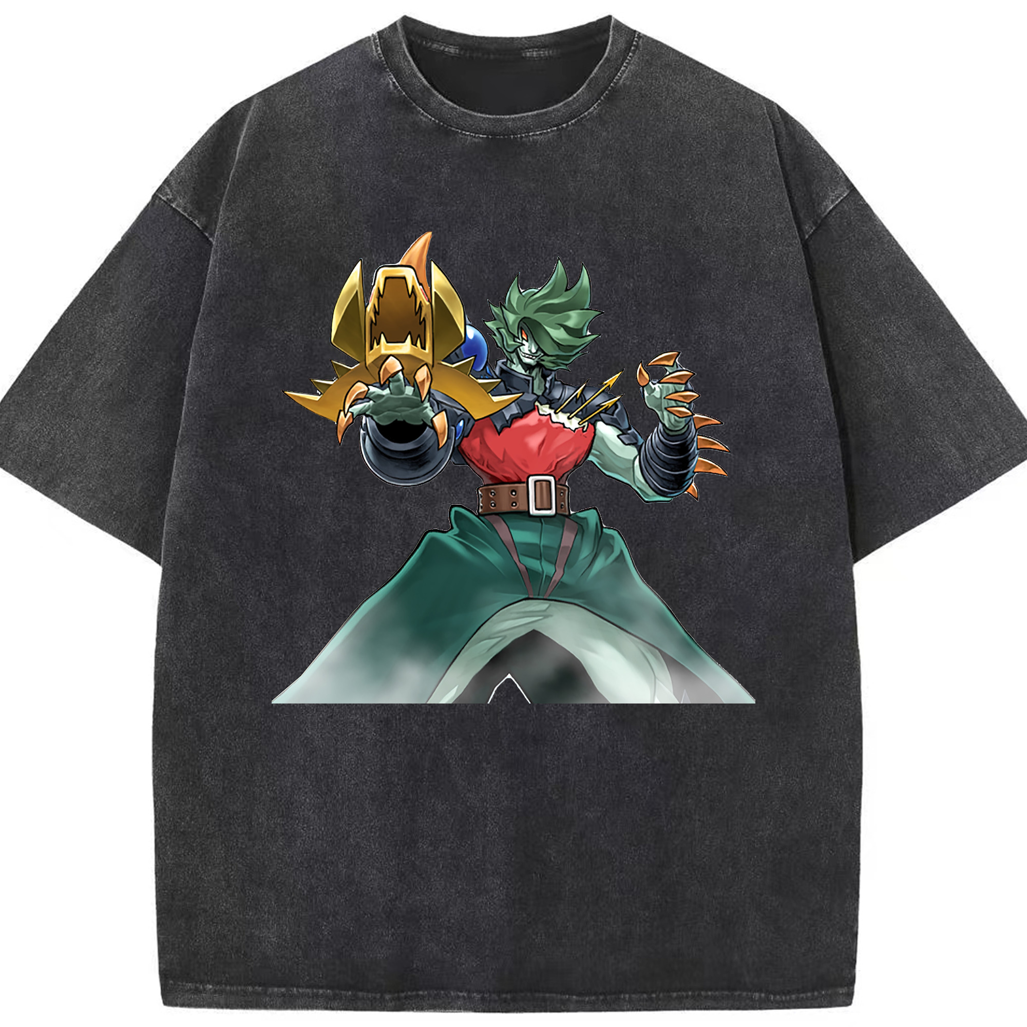 （画像用） 遊☆戯☆王 Yu-Gi-Oh! 綿100% ヴィンテージ風 半袖Tシャツ（フロントプリント）