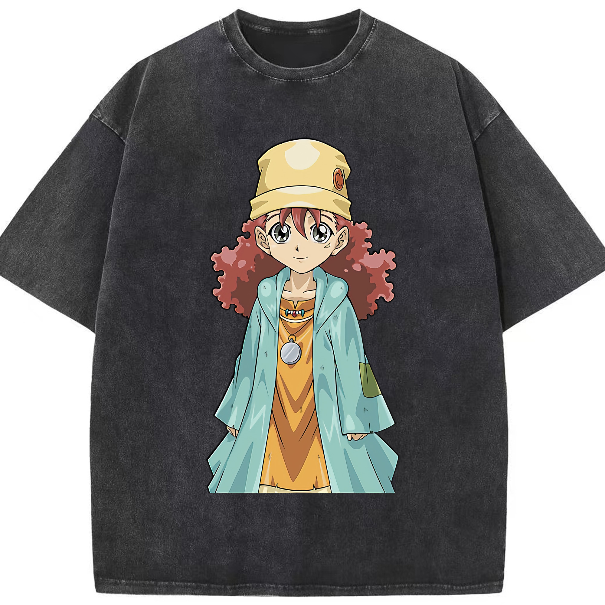 （画像用） 遊☆戯☆王 Yu-Gi-Oh! 綿100% ヴィンテージ風 半袖Tシャツ（フロントプリント）