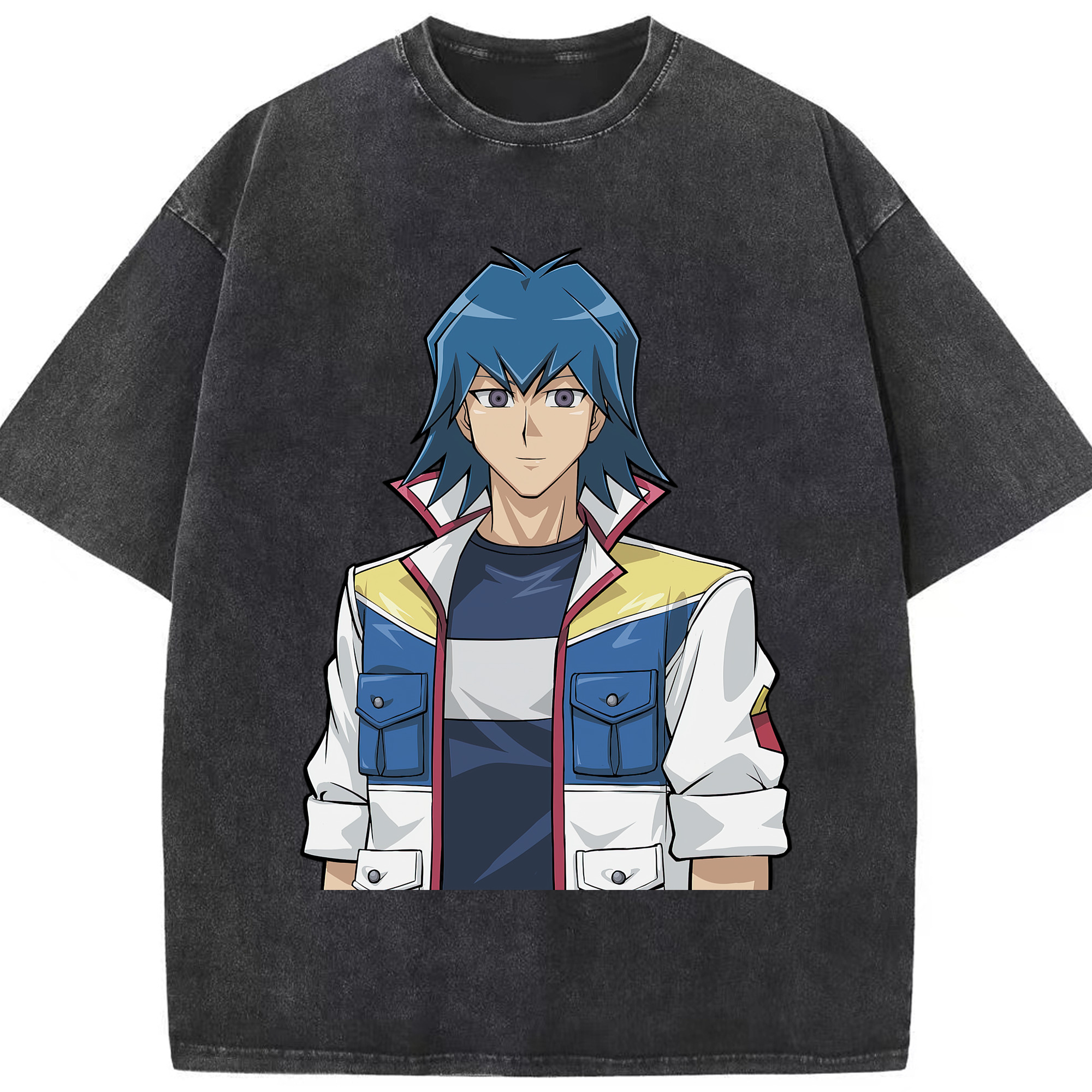 （画像用） 遊☆戯☆王 Yu-Gi-Oh! 綿100% ヴィンテージ風 半袖Tシャツ（フロントプリント）