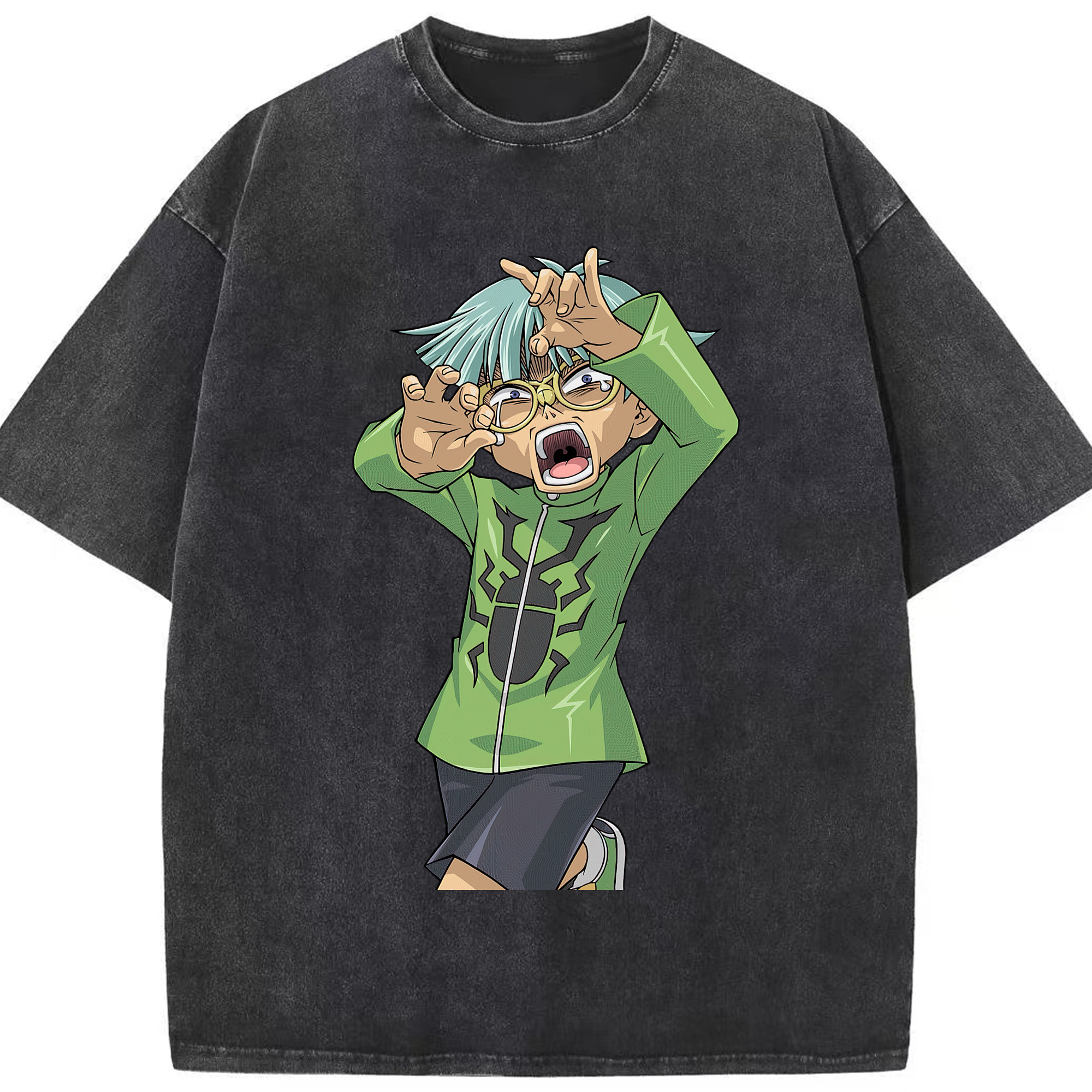 （画像用） 遊☆戯☆王 Yu-Gi-Oh! 綿100% ヴィンテージ風 半袖Tシャツ（フロントプリント）