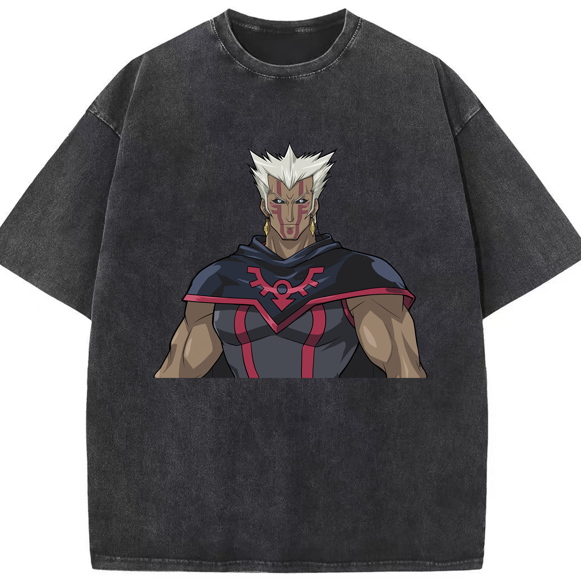 （画像用） 遊☆戯☆王 Yu-Gi-Oh! 綿100% ヴィンテージ風 半袖Tシャツ（フロントプリント）