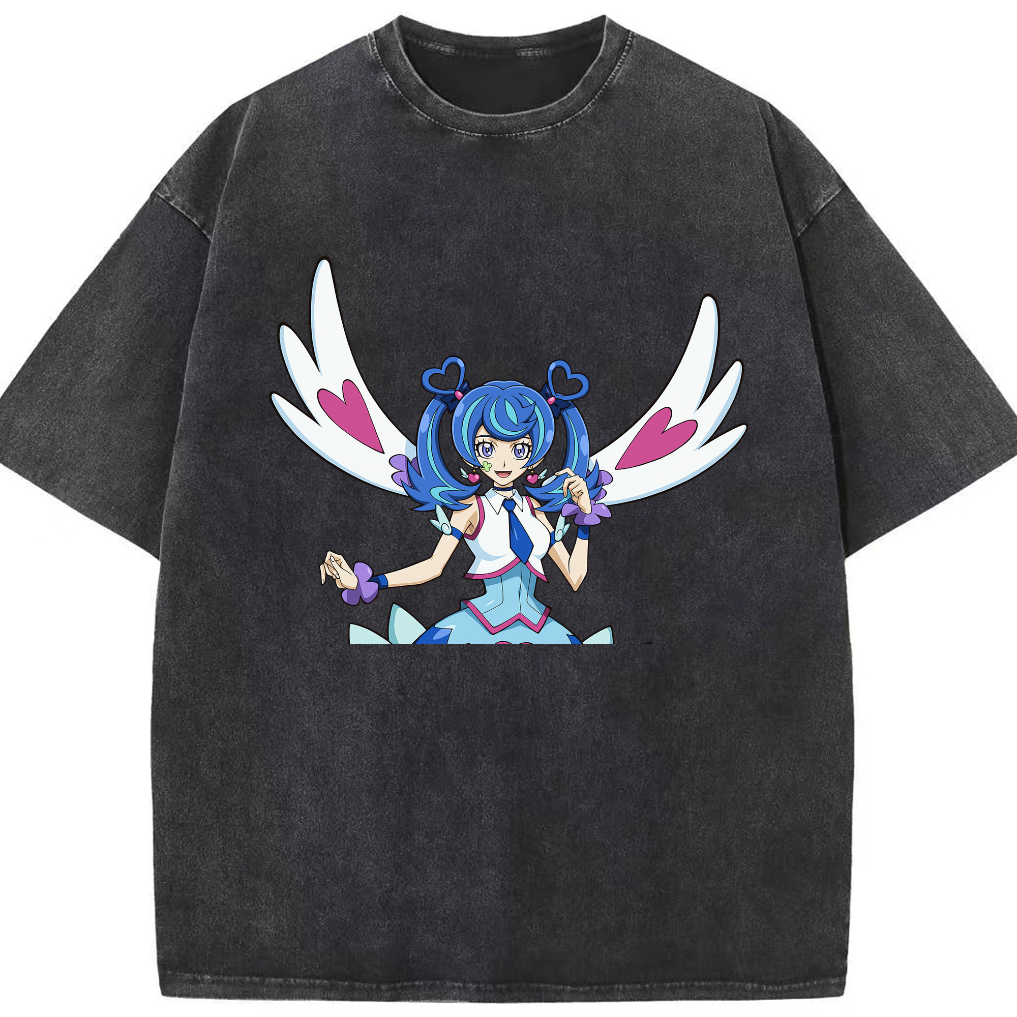 （画像用） 遊☆戯☆王 Yu-Gi-Oh! 綿100% ヴィンテージ風 半袖Tシャツ（フロントプリント）