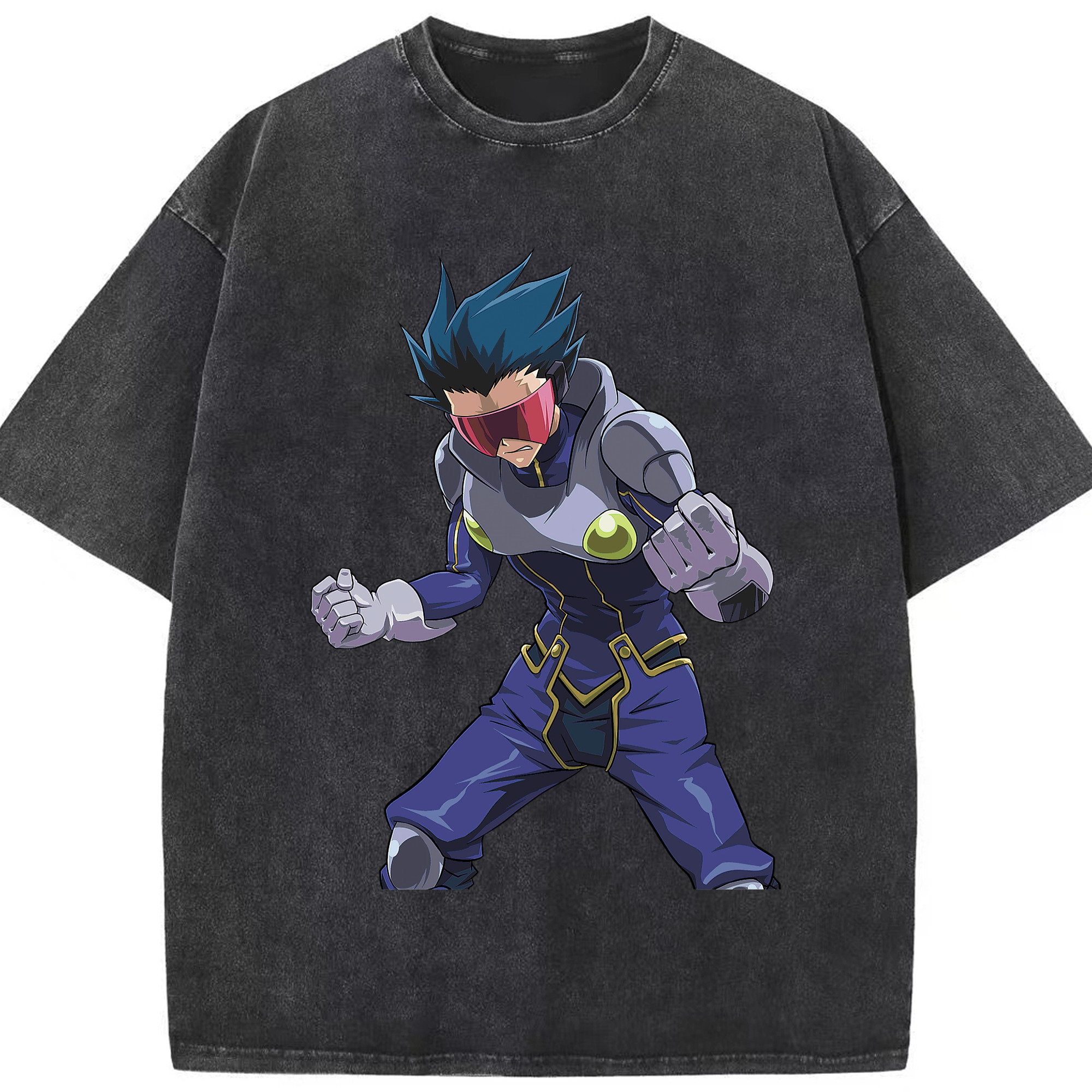（画像用） 遊☆戯☆王 Yu-Gi-Oh! 綿100% ヴィンテージ風 半袖Tシャツ（フロントプリント）