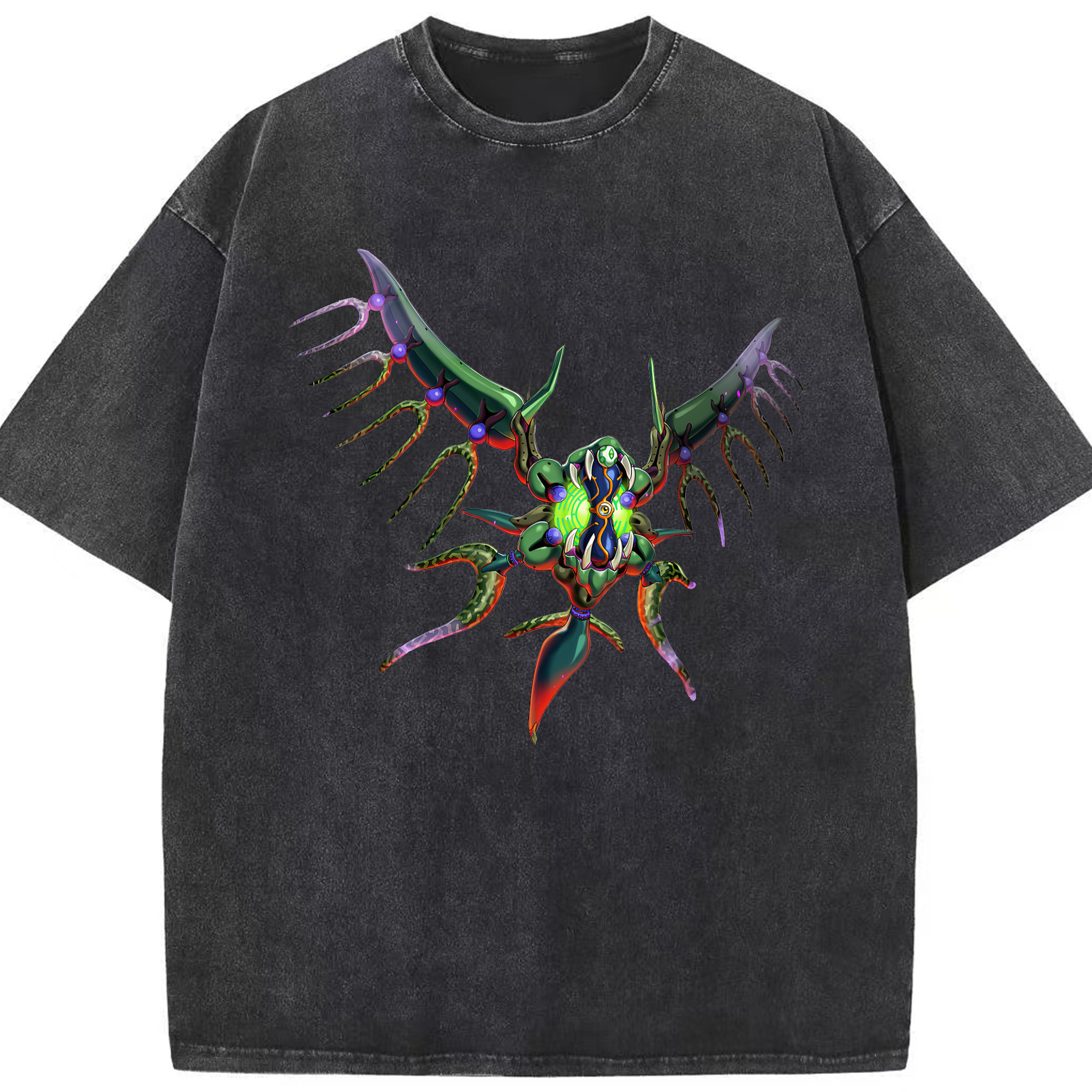 （画像用） 遊☆戯☆王 Yu-Gi-Oh! 綿100% ヴィンテージ風 半袖Tシャツ（フロントプリント）