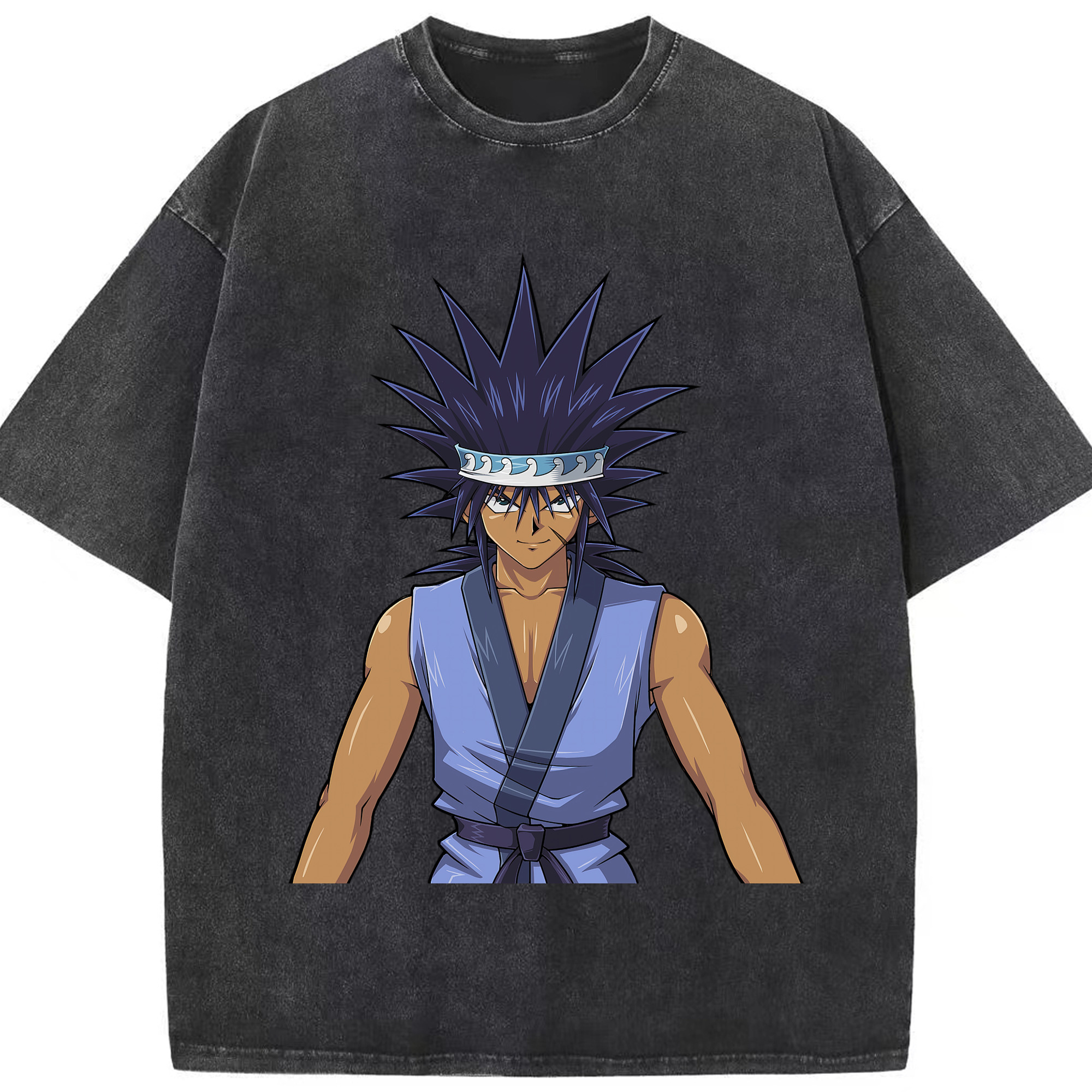 （画像用） 遊☆戯☆王 Yu-Gi-Oh! 綿100% ヴィンテージ風 半袖Tシャツ（フロントプリント）
