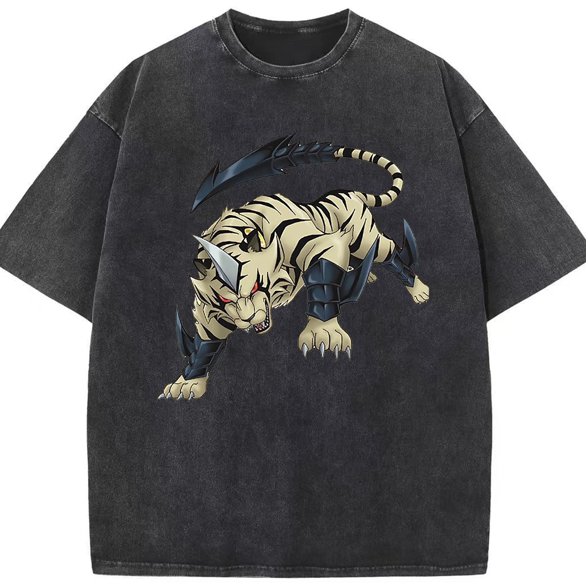 （画像用） 遊☆戯☆王 Yu-Gi-Oh! 綿100% ヴィンテージ風 半袖Tシャツ（フロントプリント）