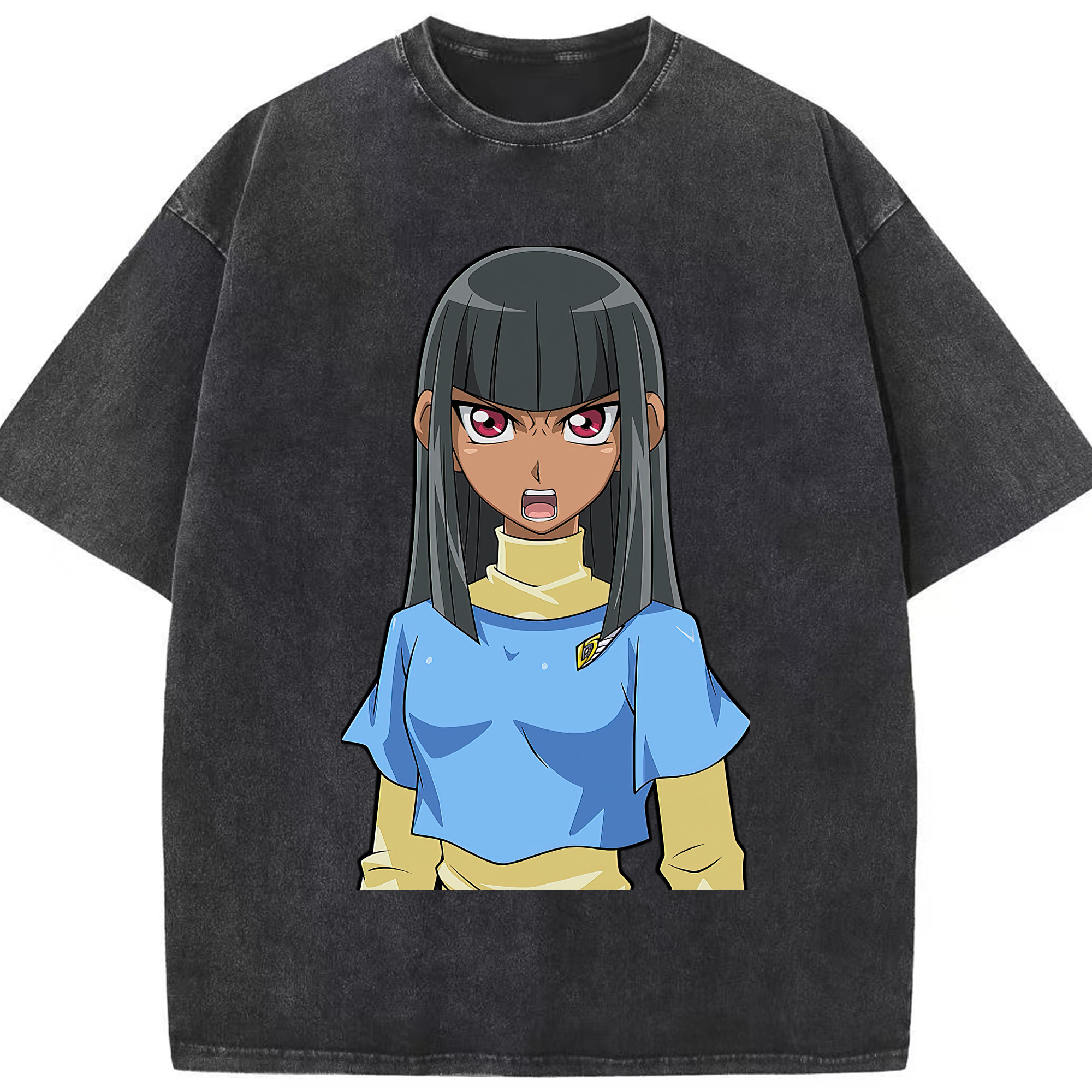 （画像用） 遊☆戯☆王 Yu-Gi-Oh! 綿100% ヴィンテージ風 半袖Tシャツ（フロントプリント）