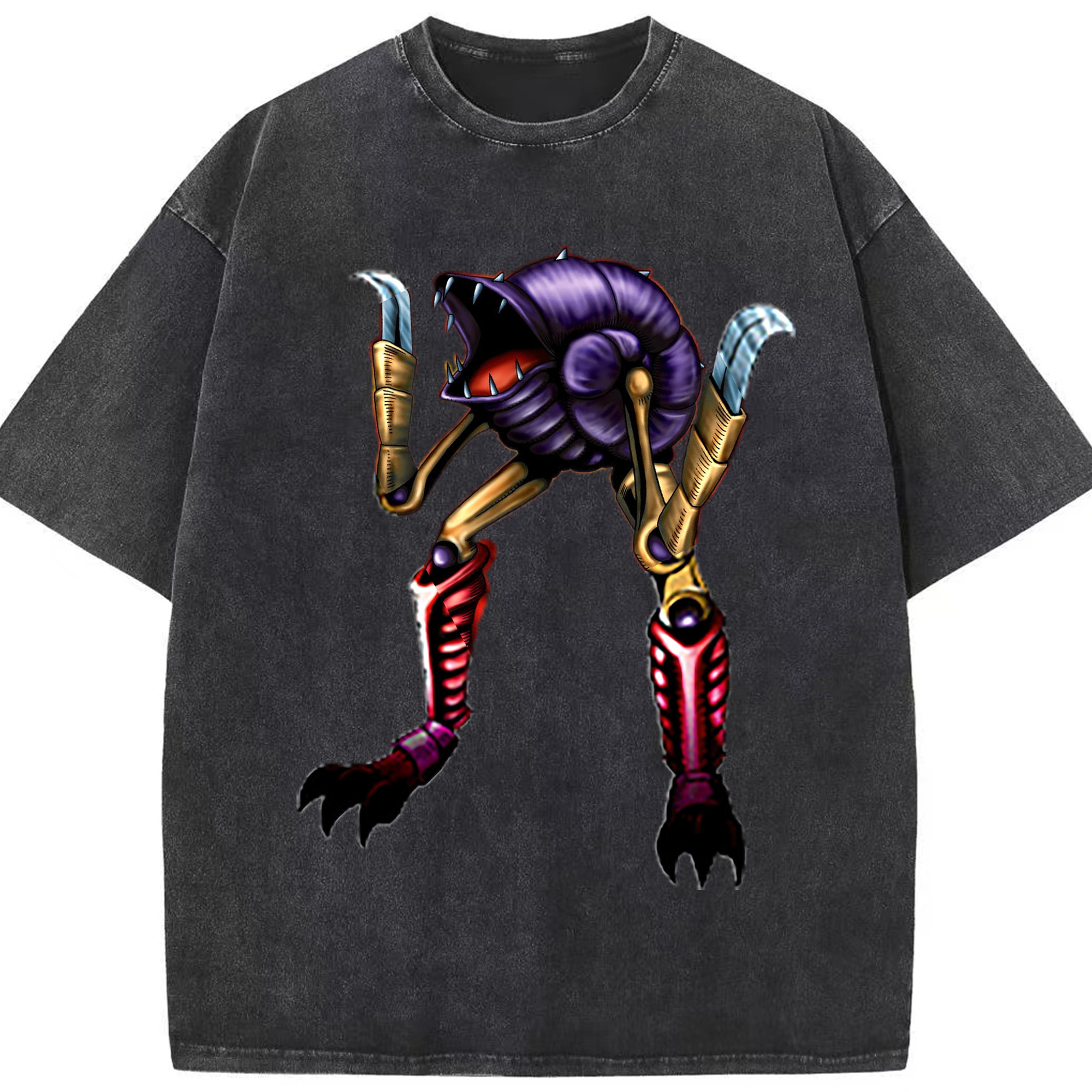 （画像用） 遊☆戯☆王 Yu-Gi-Oh! 綿100% ヴィンテージ風 半袖Tシャツ（フロントプリント）