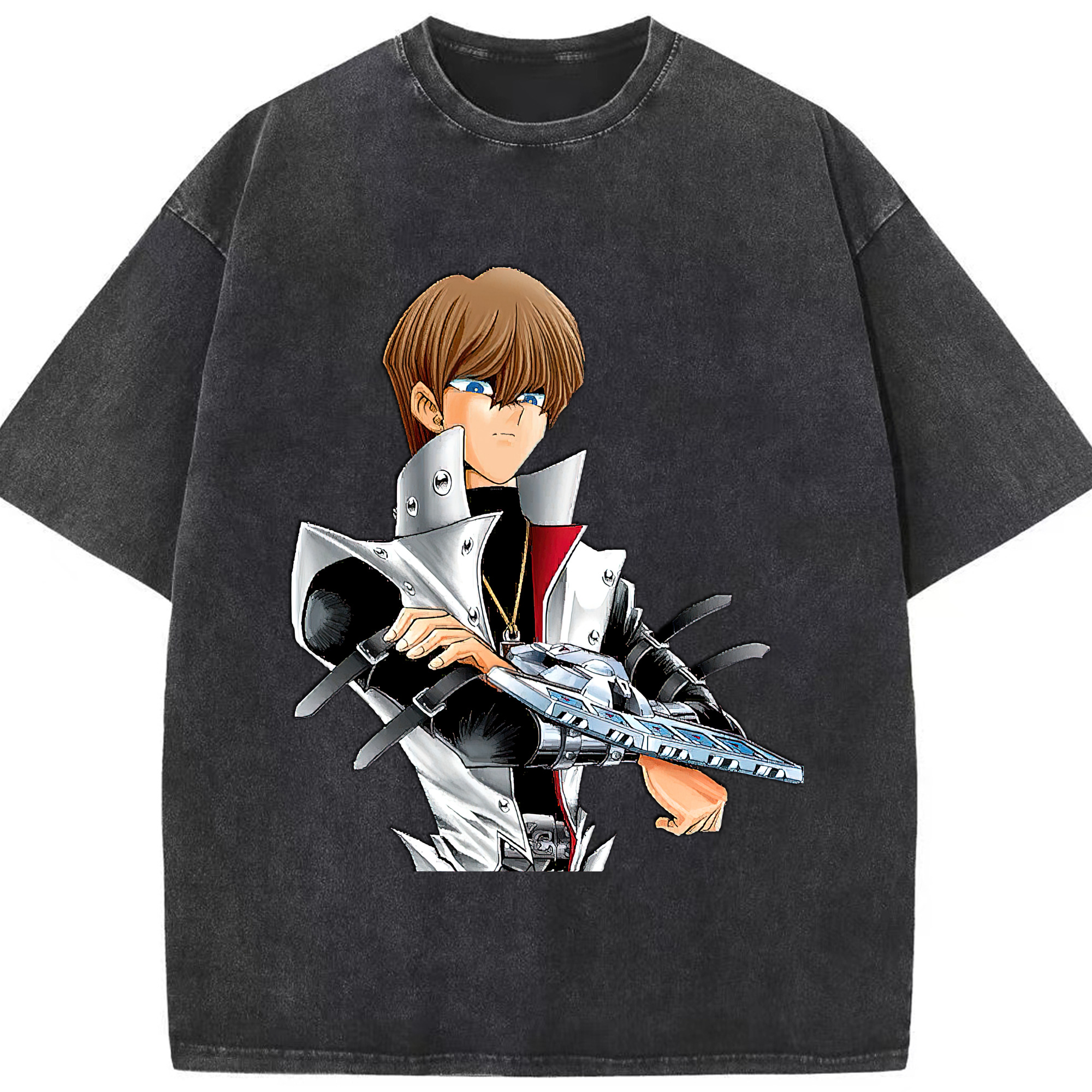 （画像用） 遊☆戯☆王 Yu-Gi-Oh! 綿100% ヴィンテージ風 半袖Tシャツ（フロントプリント）