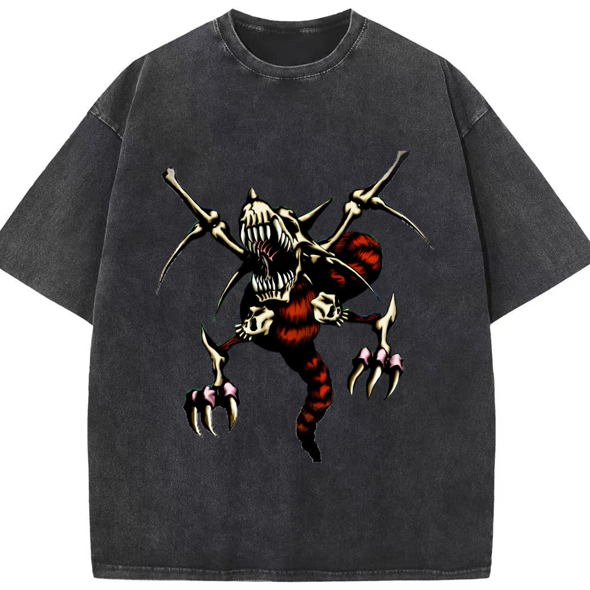 （画像用） 遊☆戯☆王 Yu-Gi-Oh! 綿100% ヴィンテージ風 半袖Tシャツ（フロントプリント）