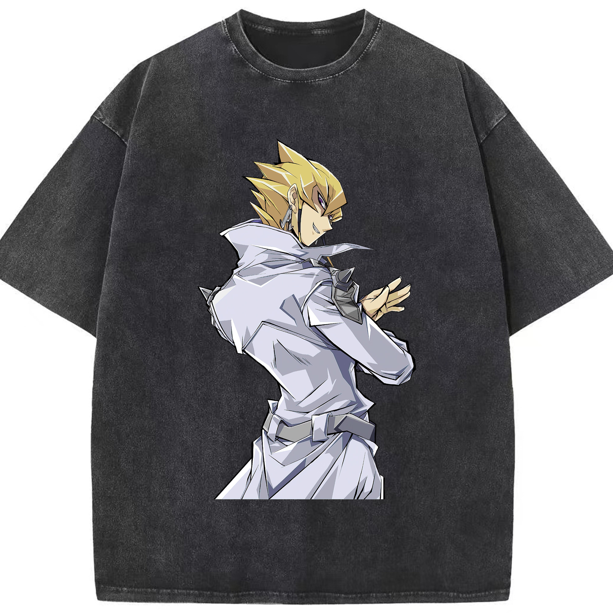 （画像用） 遊☆戯☆王 Yu-Gi-Oh! 綿100% ヴィンテージ風 半袖Tシャツ（フロントプリント）