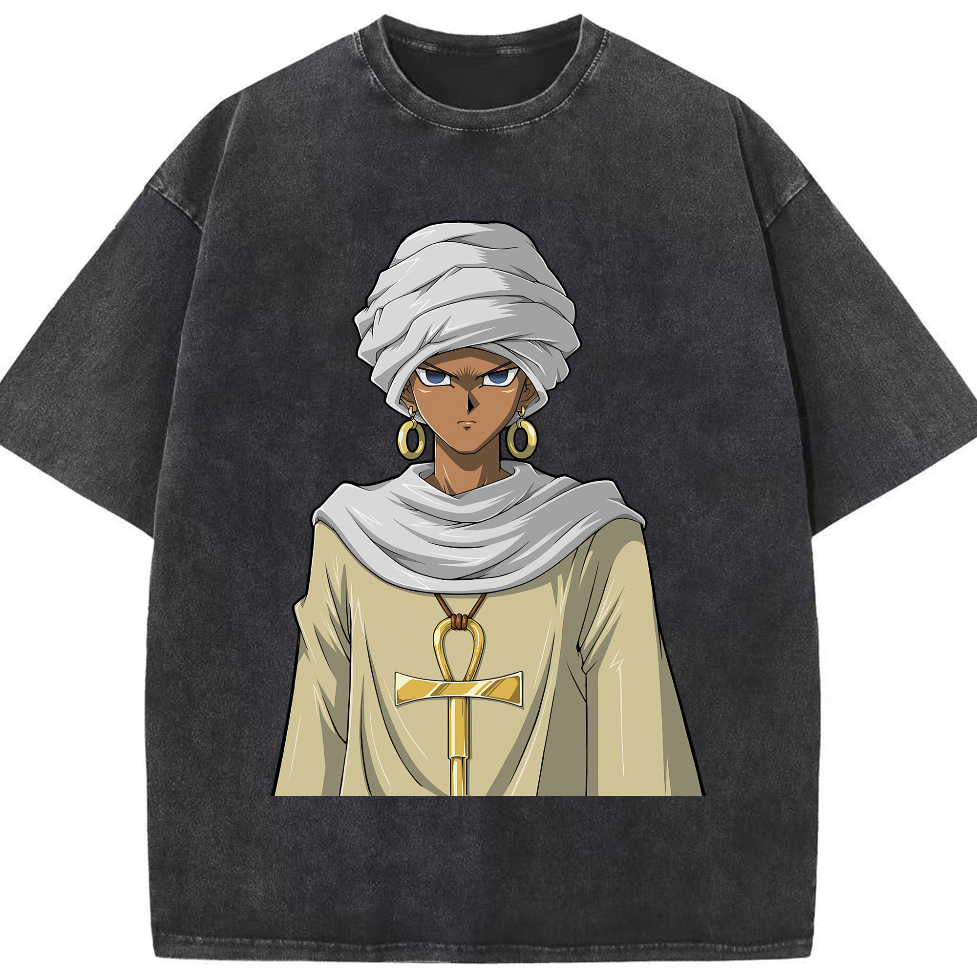 （画像用） 遊☆戯☆王 Yu-Gi-Oh! 綿100% ヴィンテージ風 半袖Tシャツ（フロントプリント）