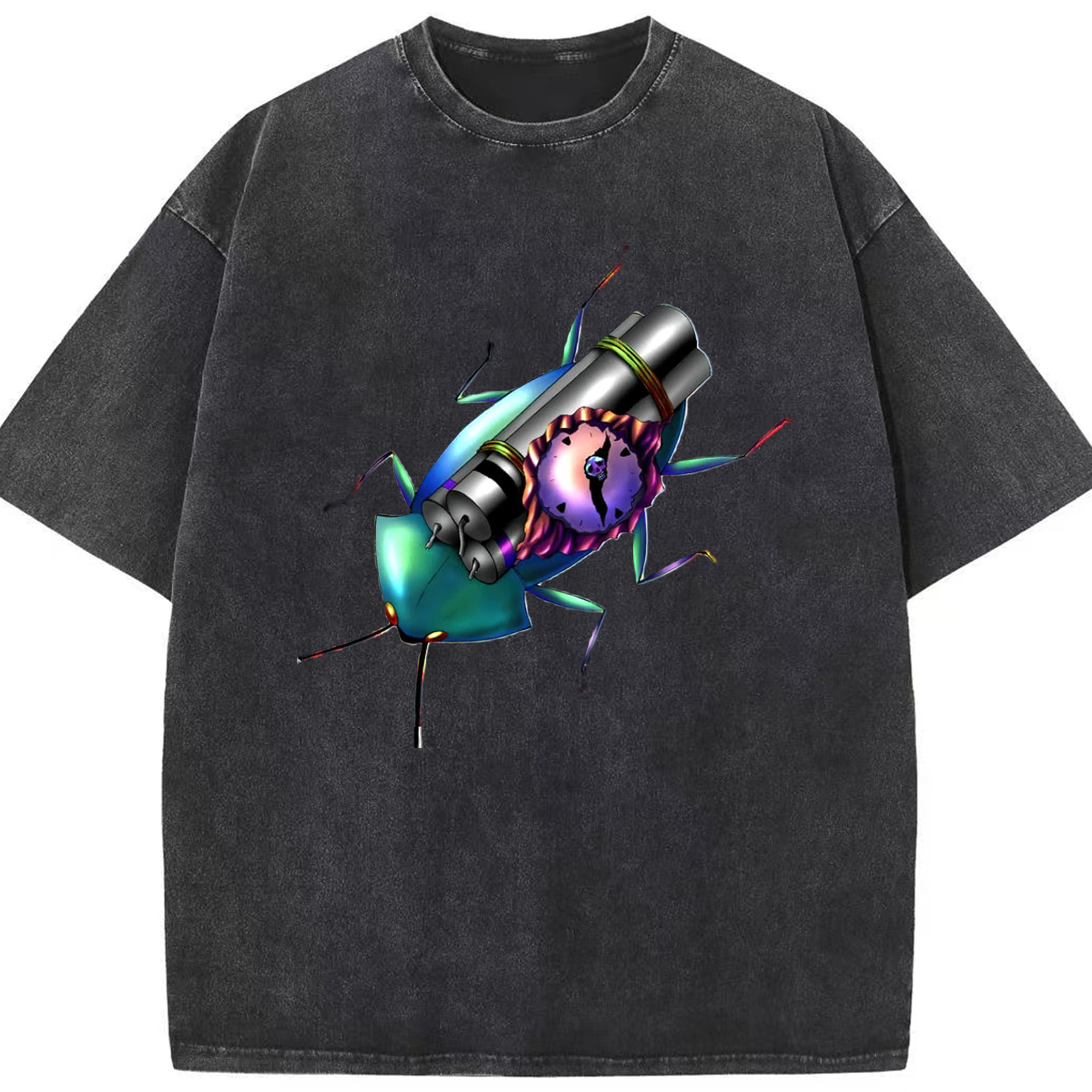 （画像用） 遊☆戯☆王 Yu-Gi-Oh! 綿100% ヴィンテージ風 半袖Tシャツ（フロントプリント）