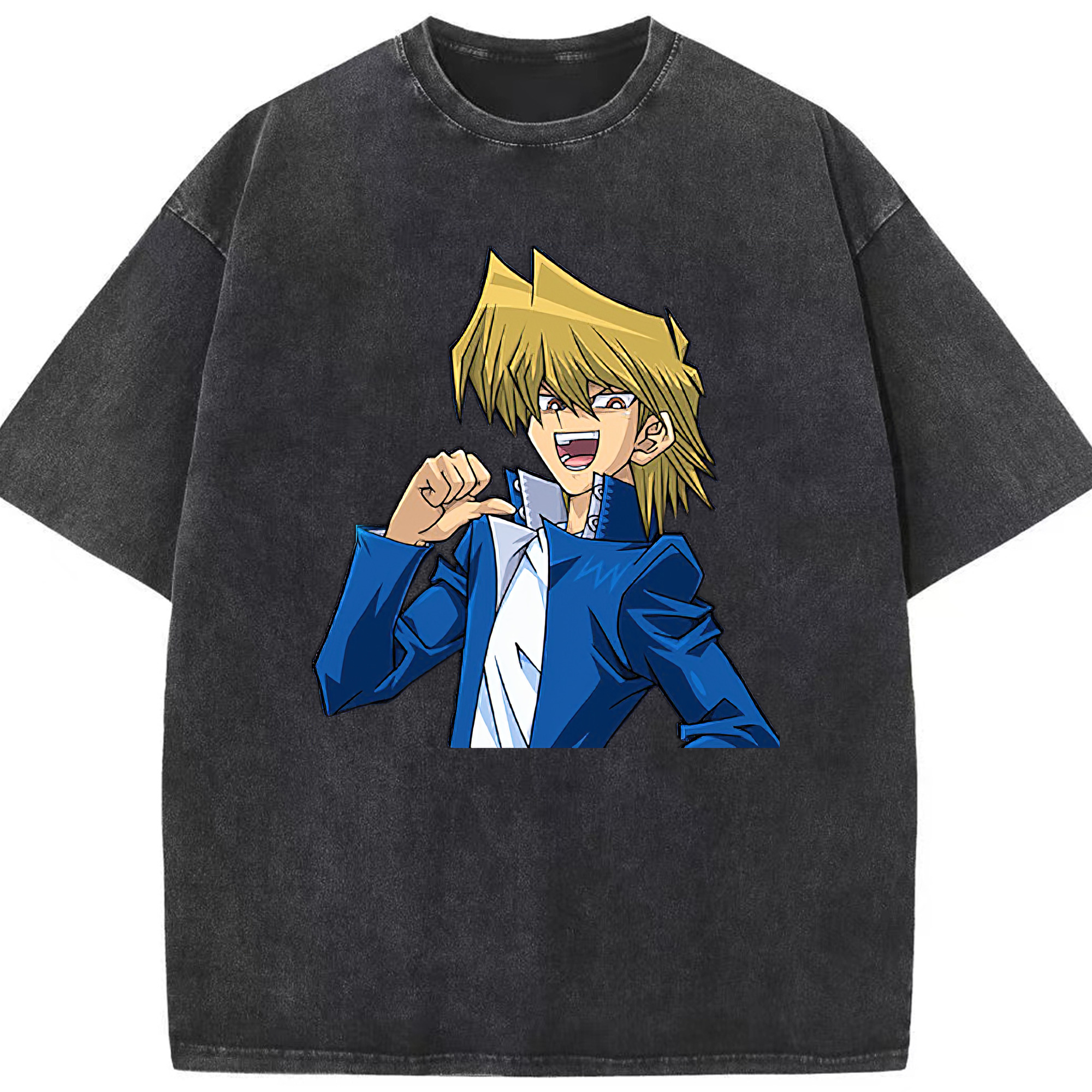 （画像用） 遊☆戯☆王 Yu-Gi-Oh! 綿100% ヴィンテージ風 半袖Tシャツ（フロントプリント）