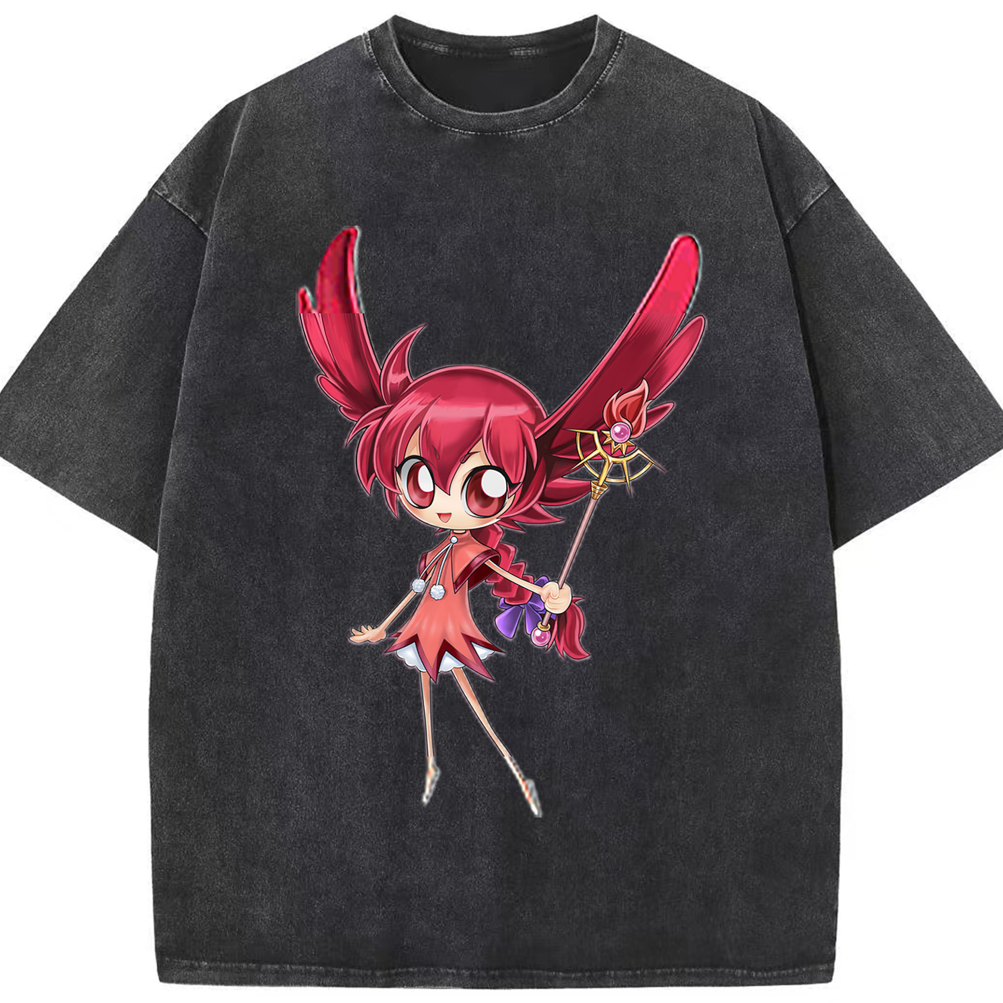 （画像用） 遊☆戯☆王 Yu-Gi-Oh! 綿100% ヴィンテージ風 半袖Tシャツ（フロントプリント）