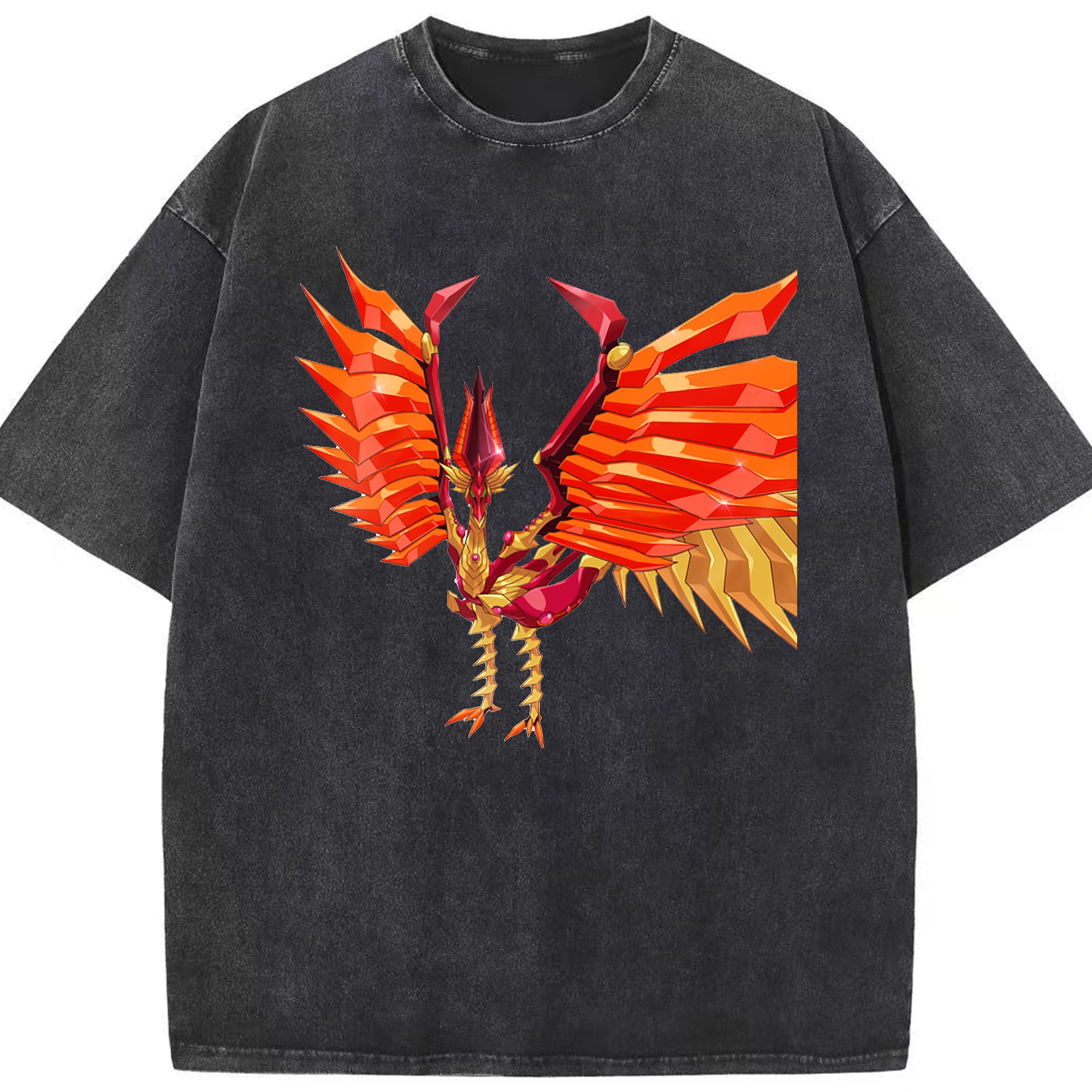 （画像用） 遊☆戯☆王 Yu-Gi-Oh! 綿100% ヴィンテージ風 半袖Tシャツ（フロントプリント）