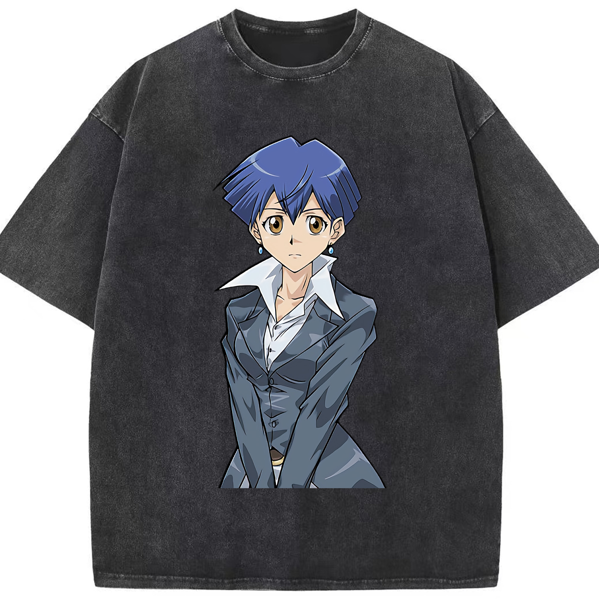 （画像用） 遊☆戯☆王 Yu-Gi-Oh! 綿100% ヴィンテージ風 半袖Tシャツ（フロントプリント）