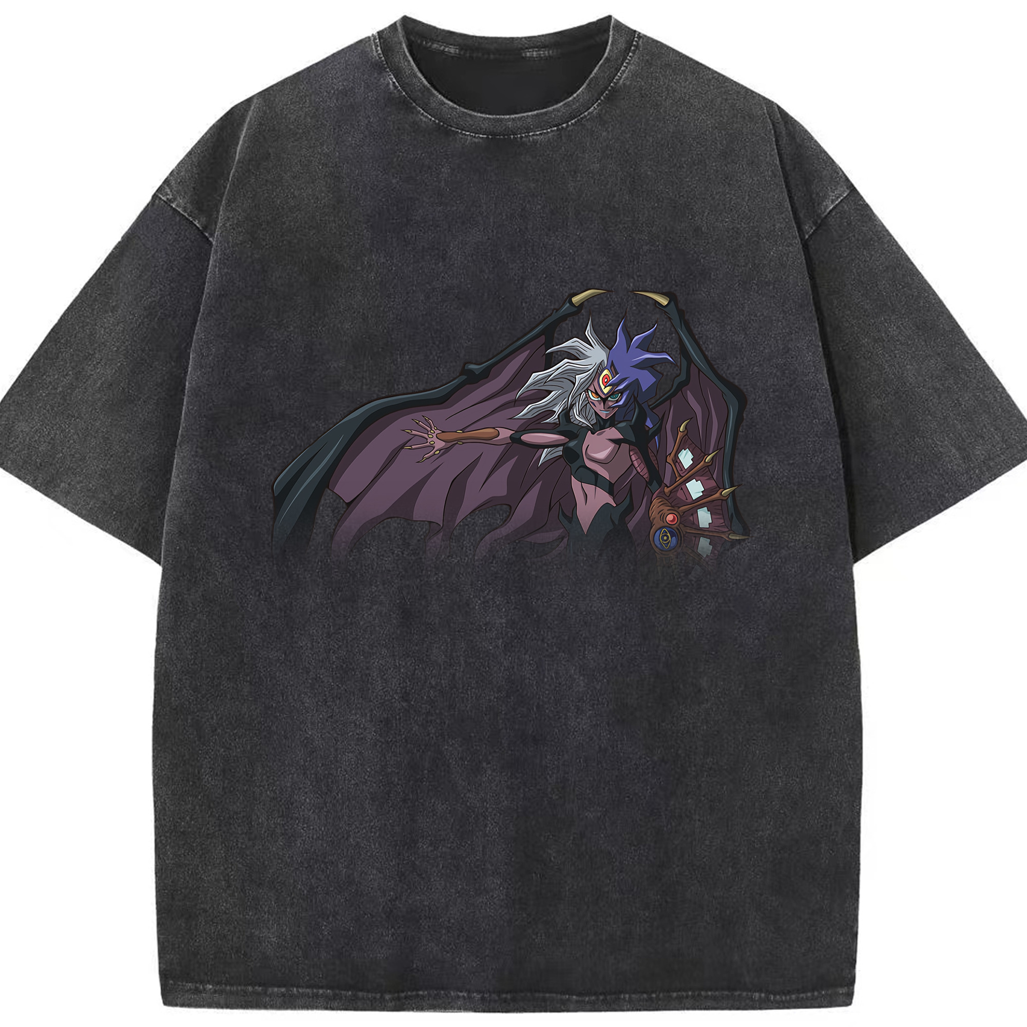 （画像用） 遊☆戯☆王 Yu-Gi-Oh! 綿100% ヴィンテージ風 半袖Tシャツ（フロントプリント）