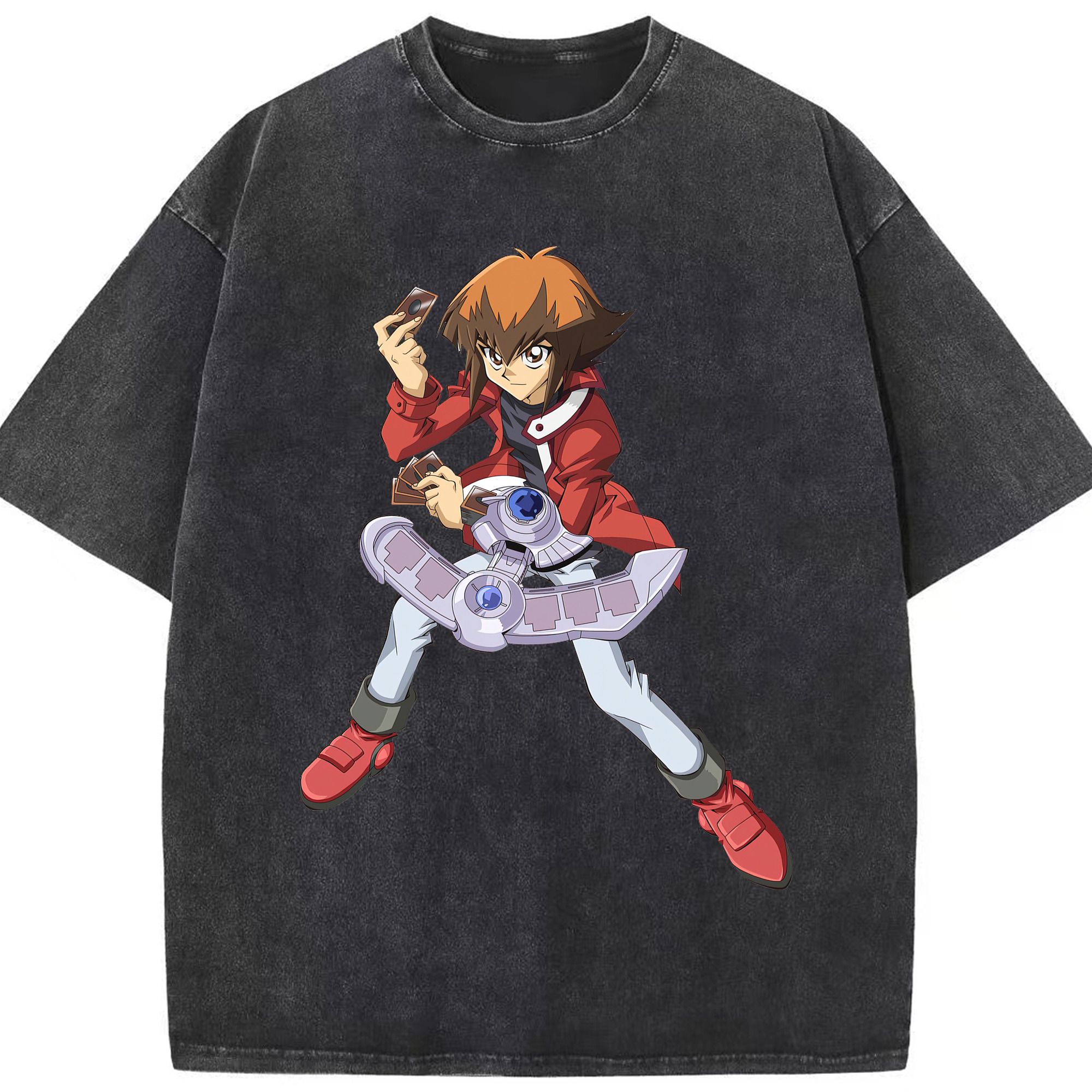 （画像用） 遊☆戯☆王 Yu-Gi-Oh! 綿100% ヴィンテージ風 半袖Tシャツ（フロントプリント）