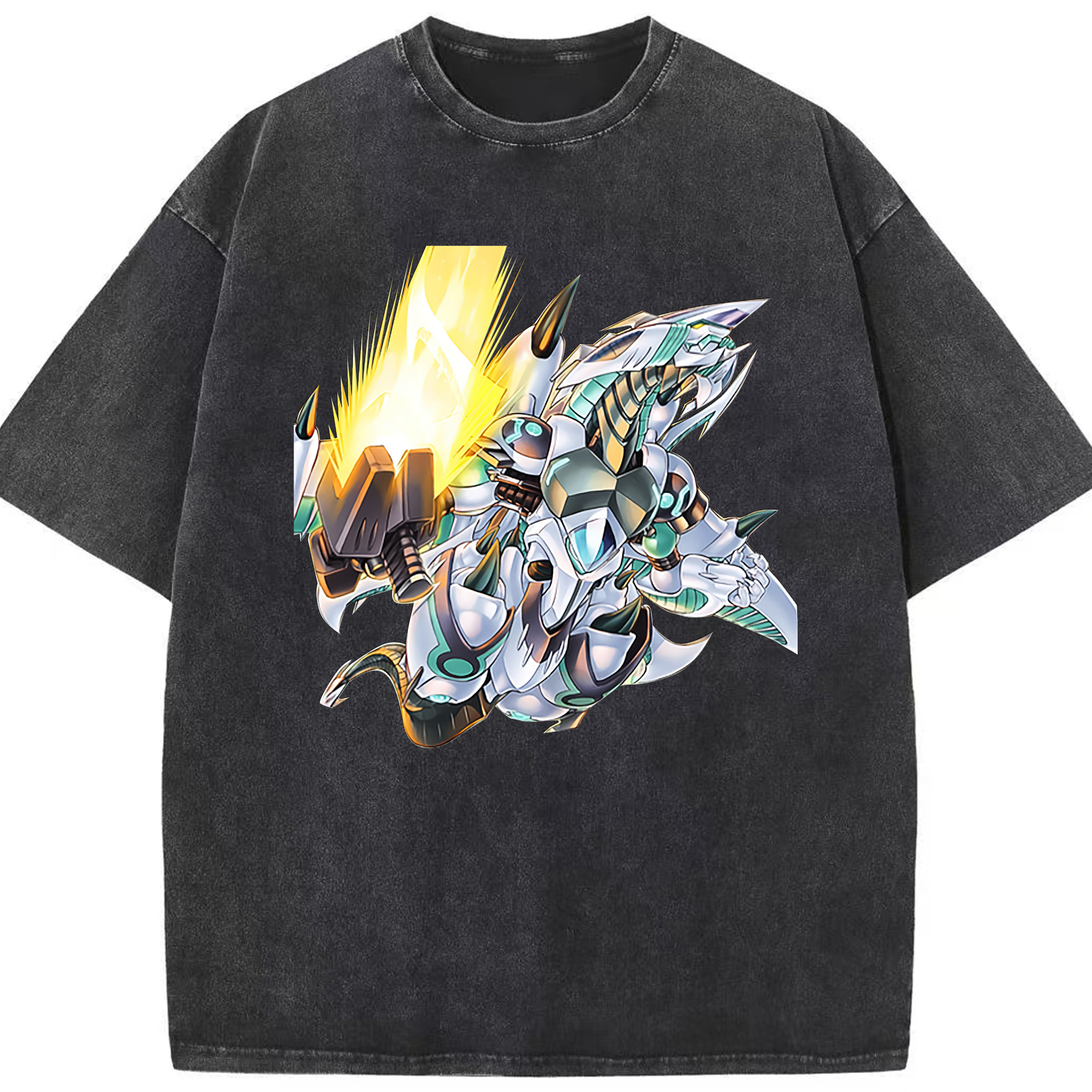 （画像用） 遊☆戯☆王 Yu-Gi-Oh! 綿100% ヴィンテージ風 半袖Tシャツ（フロントプリント）